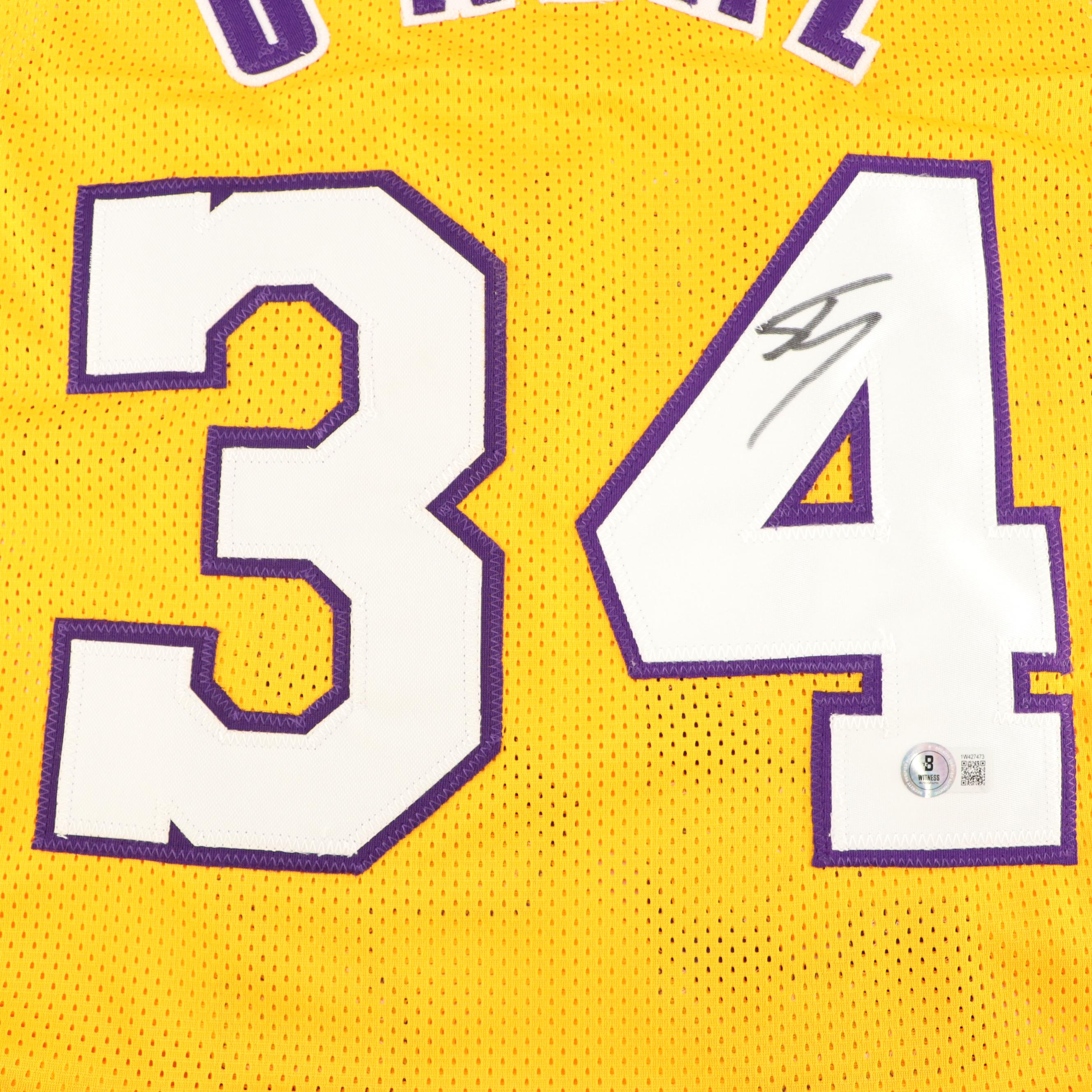 Shaquille O’Neal Signed Los Angeles Lakers Basketball Jersey, Beckett