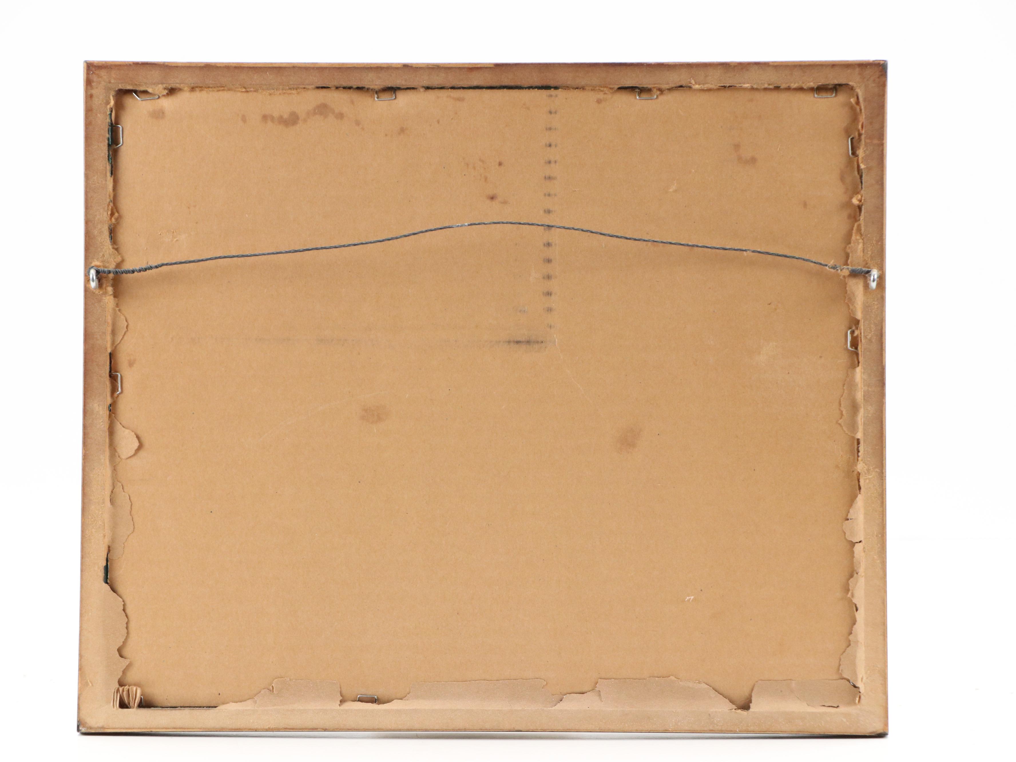 Kunihiro Amano Woodblock "Morning Moon," 1978