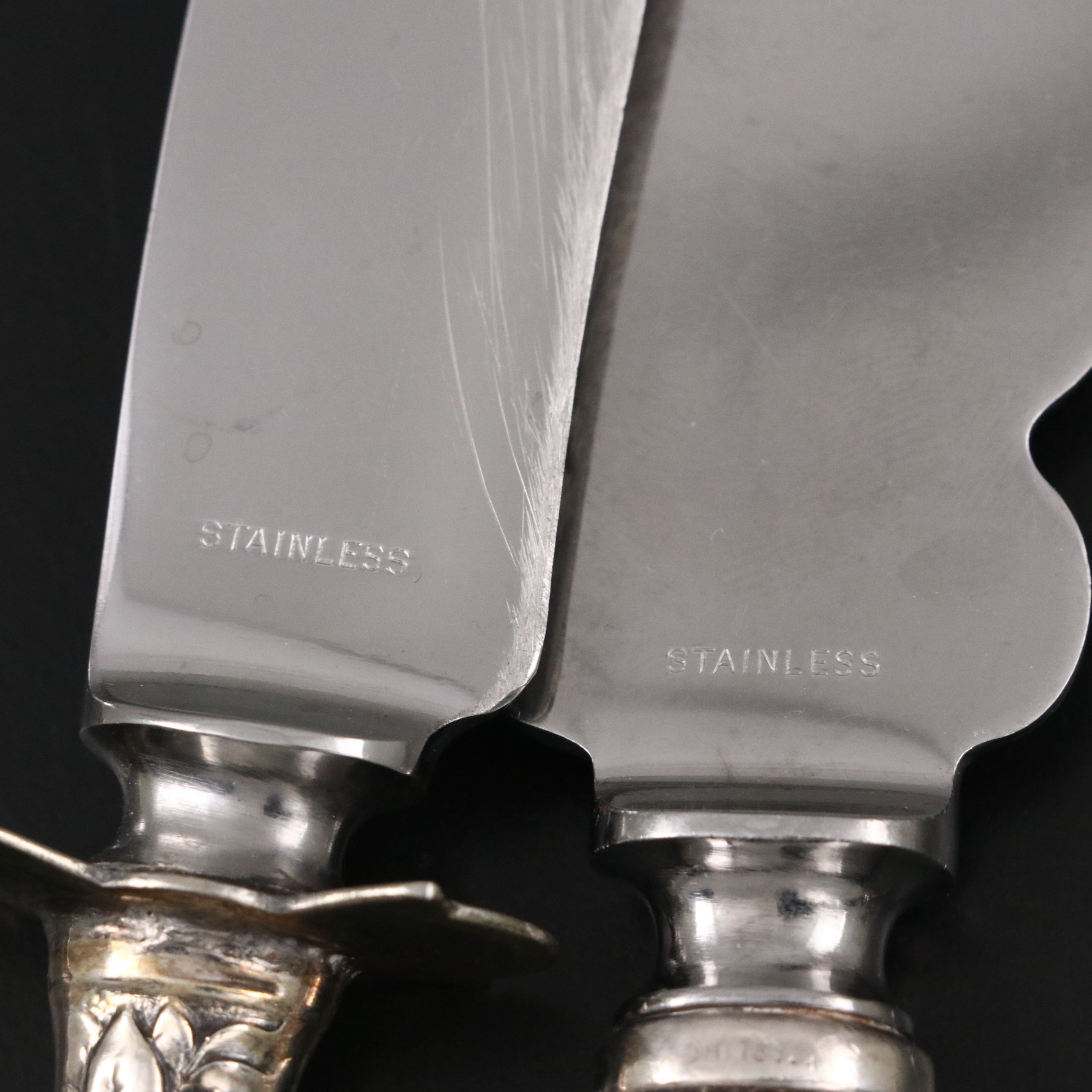 Henry Dehnel Co. Sterling Serving Spoon and Fork with Other Sterling Flatware