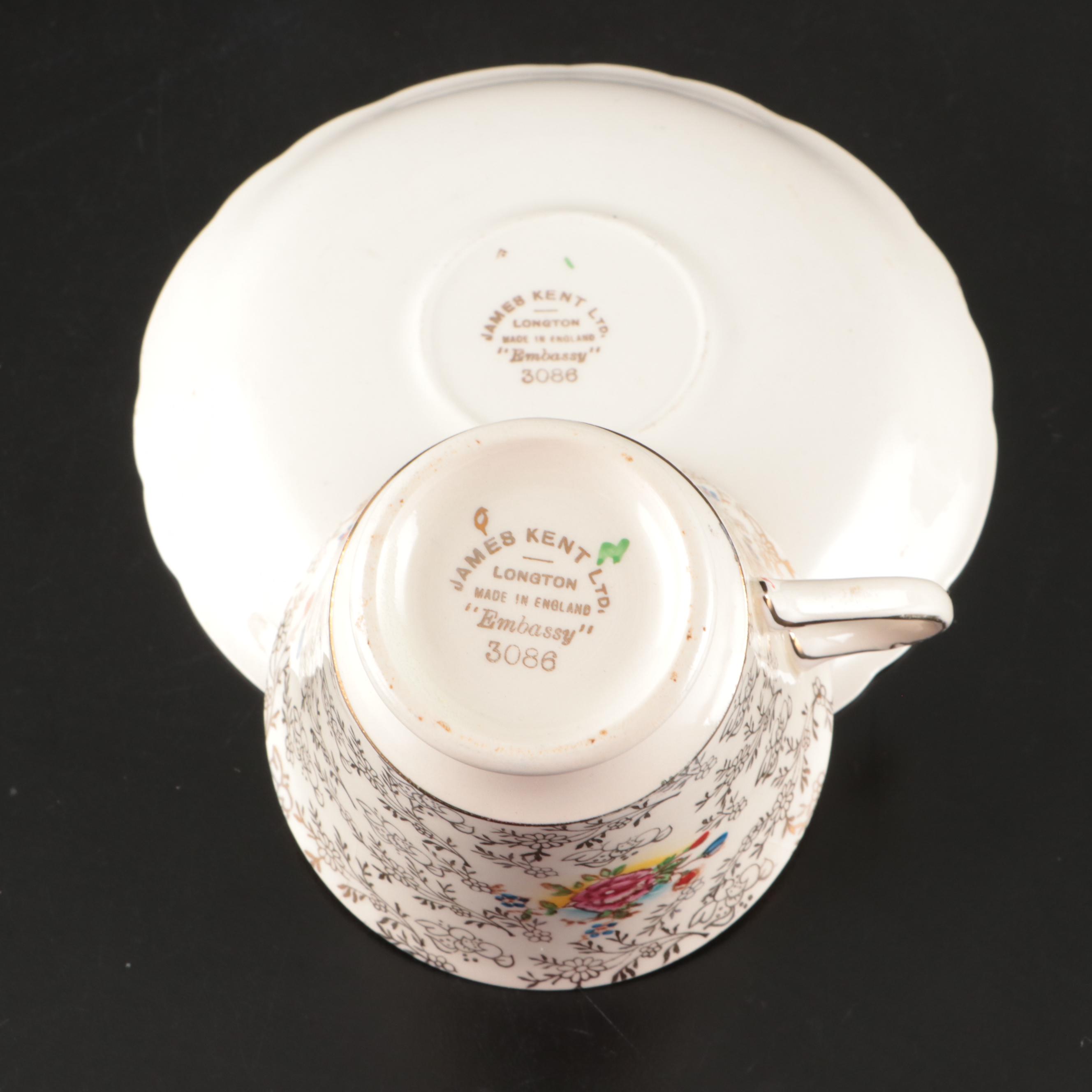 James Kent "Embassy" Porcelain Teaware