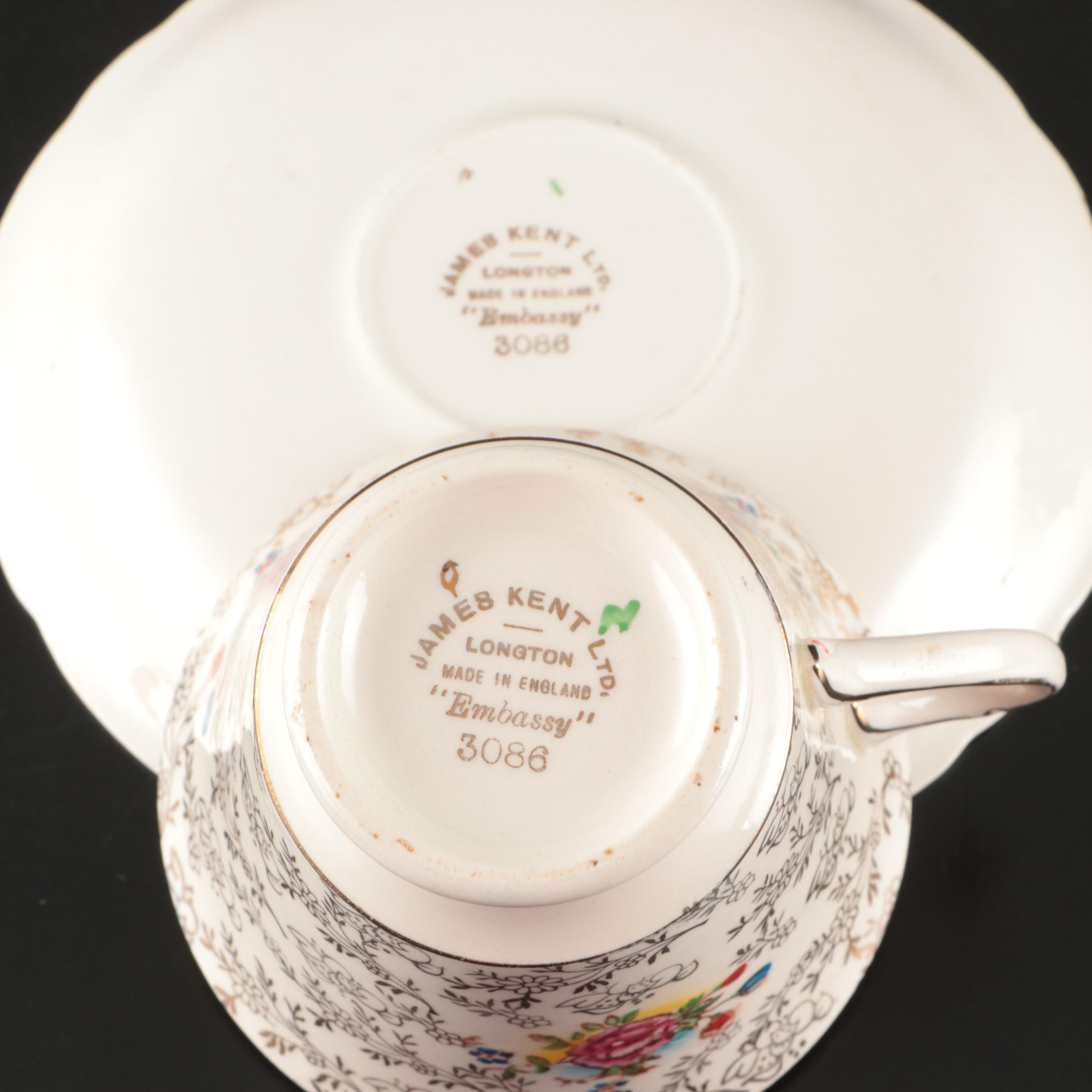 James Kent "Embassy" Porcelain Teaware
