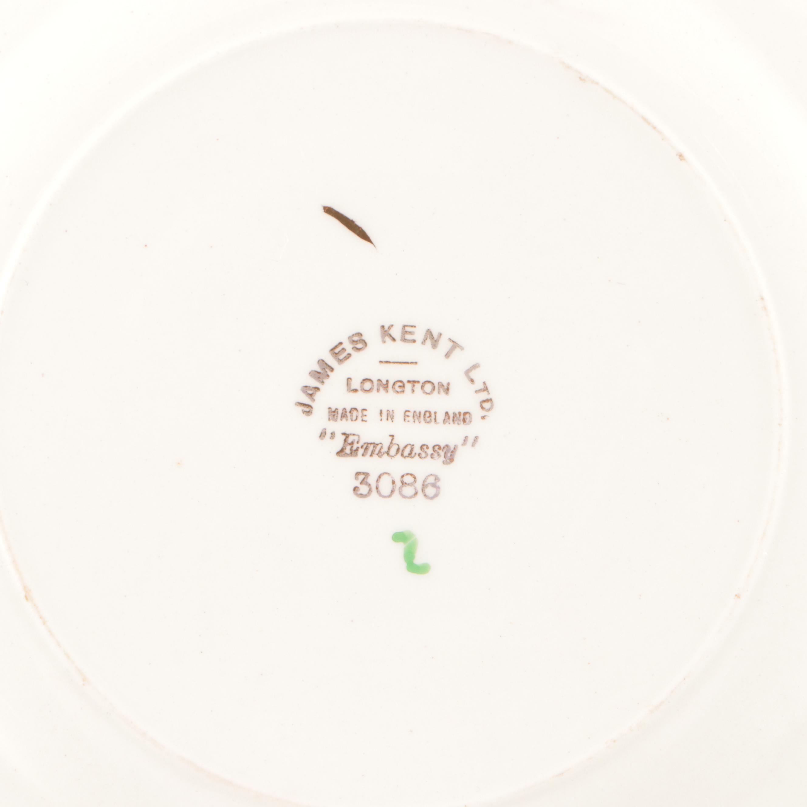 James Kent "Embassy" Porcelain Teaware