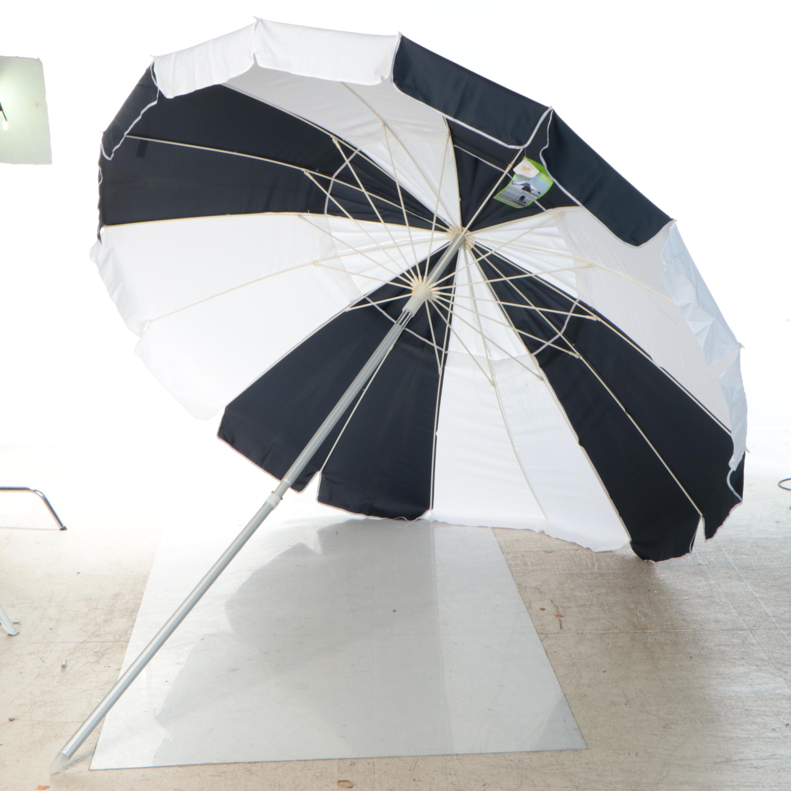 Pair of DuPont 8' Teflon Beach Umbrellas
