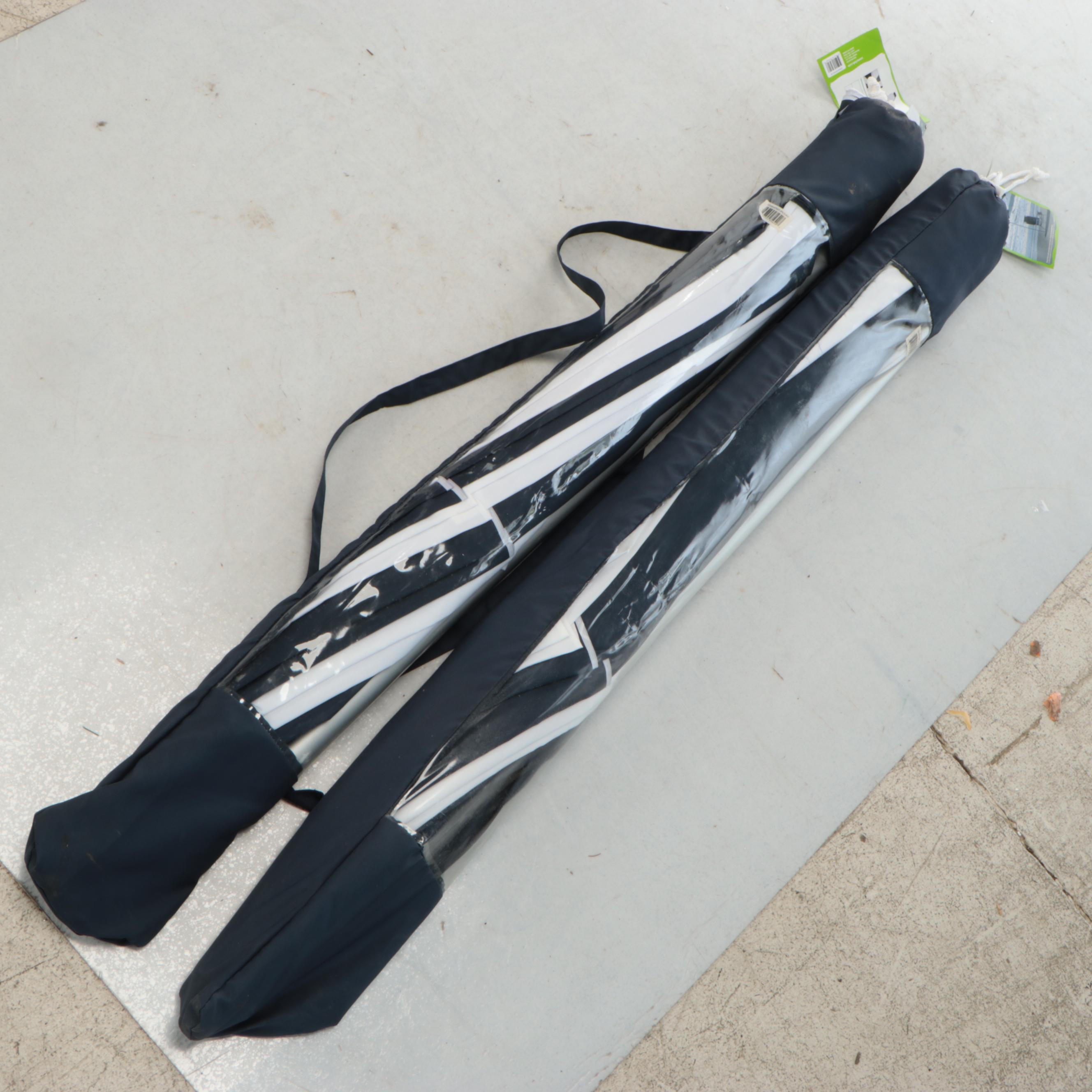 Pair of DuPont 8' Teflon Beach Umbrellas