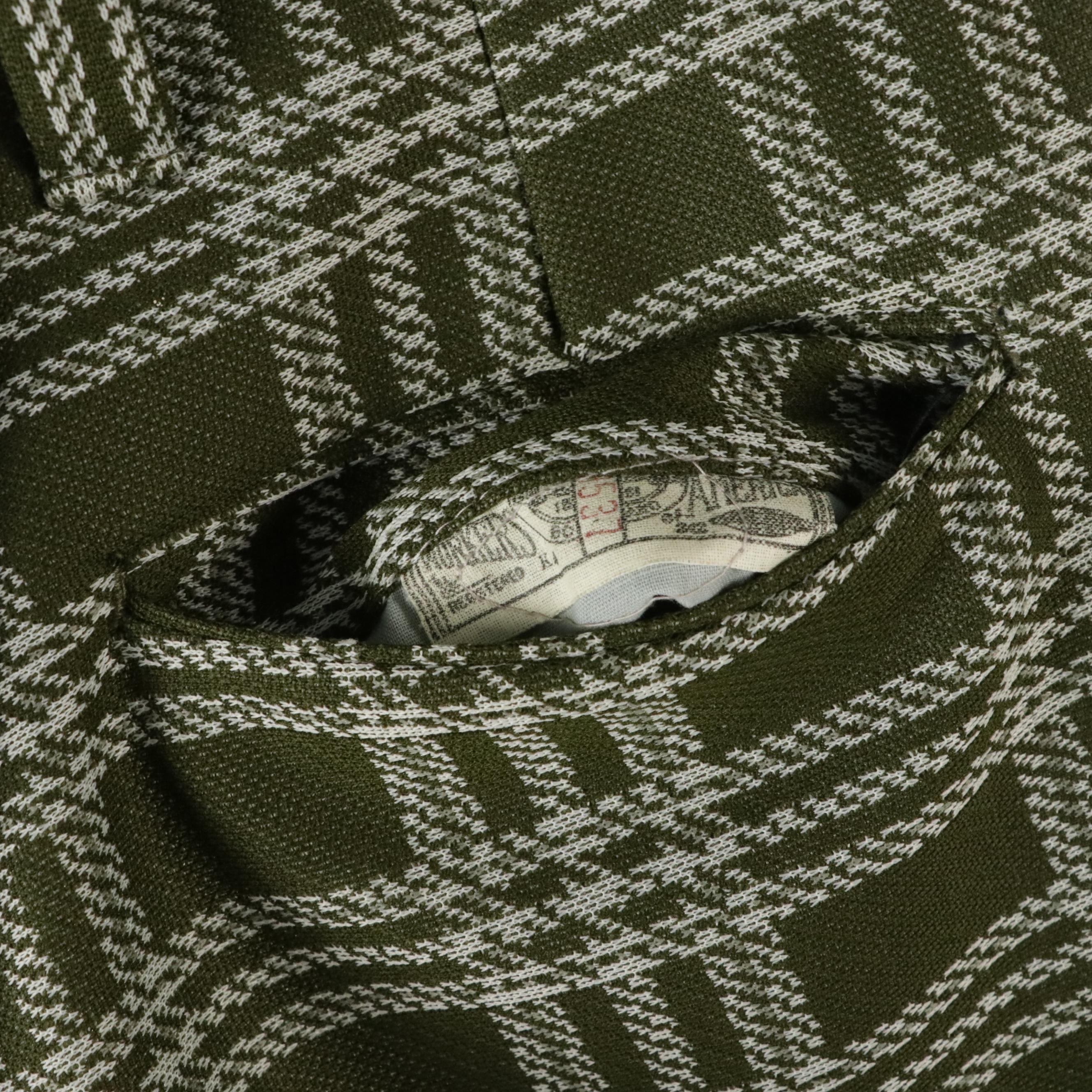 Men's Vintage Plaid Wool Trousers Featuring Haggar, Wrangler and Farah