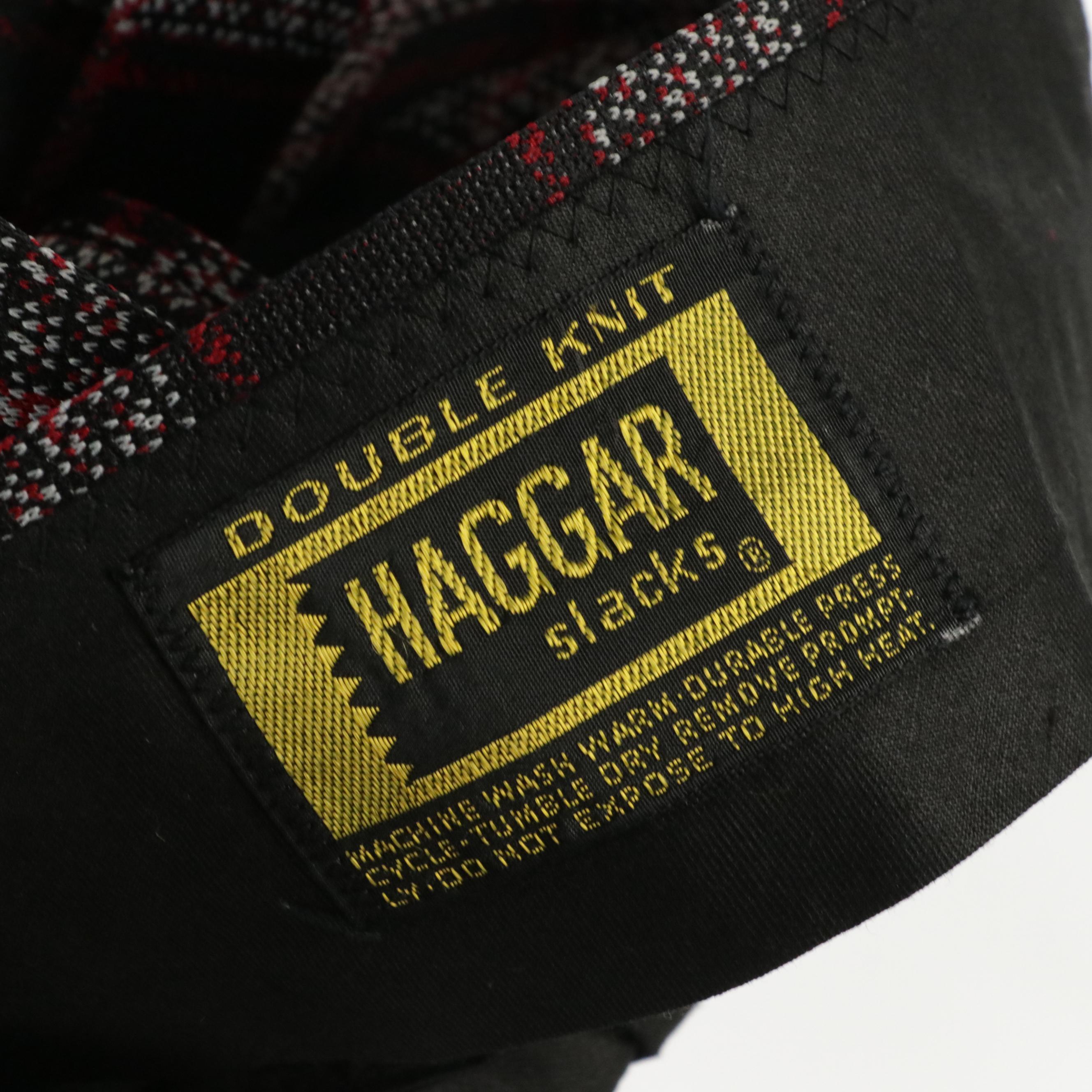 Men's Vintage Plaid Wool Trousers Featuring Haggar, Wrangler and Farah