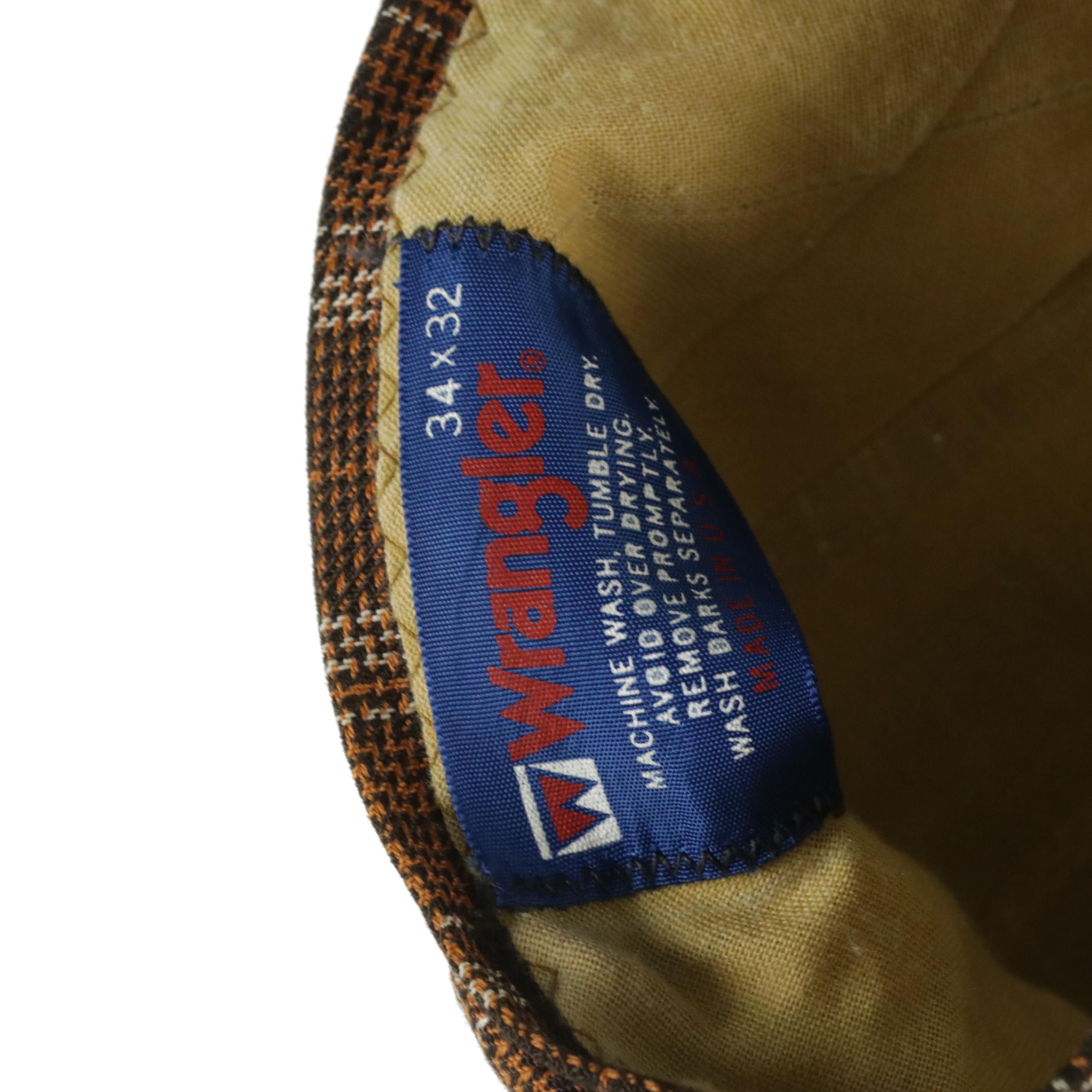 Men's Vintage Plaid Wool Trousers Featuring Haggar, Wrangler and Farah