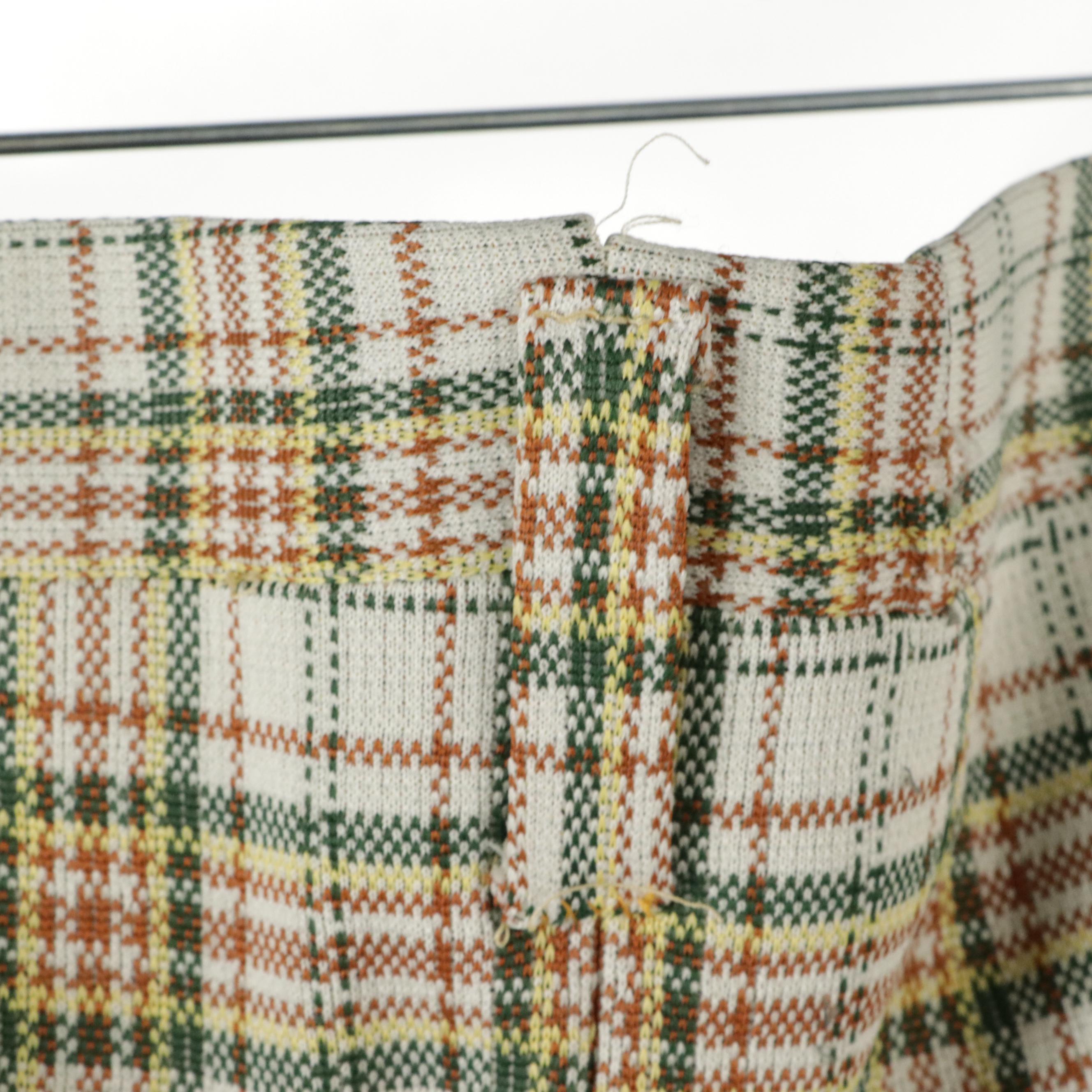 Men's Vintage Plaid Wool Trousers Featuring Haggar, Wrangler and Farah