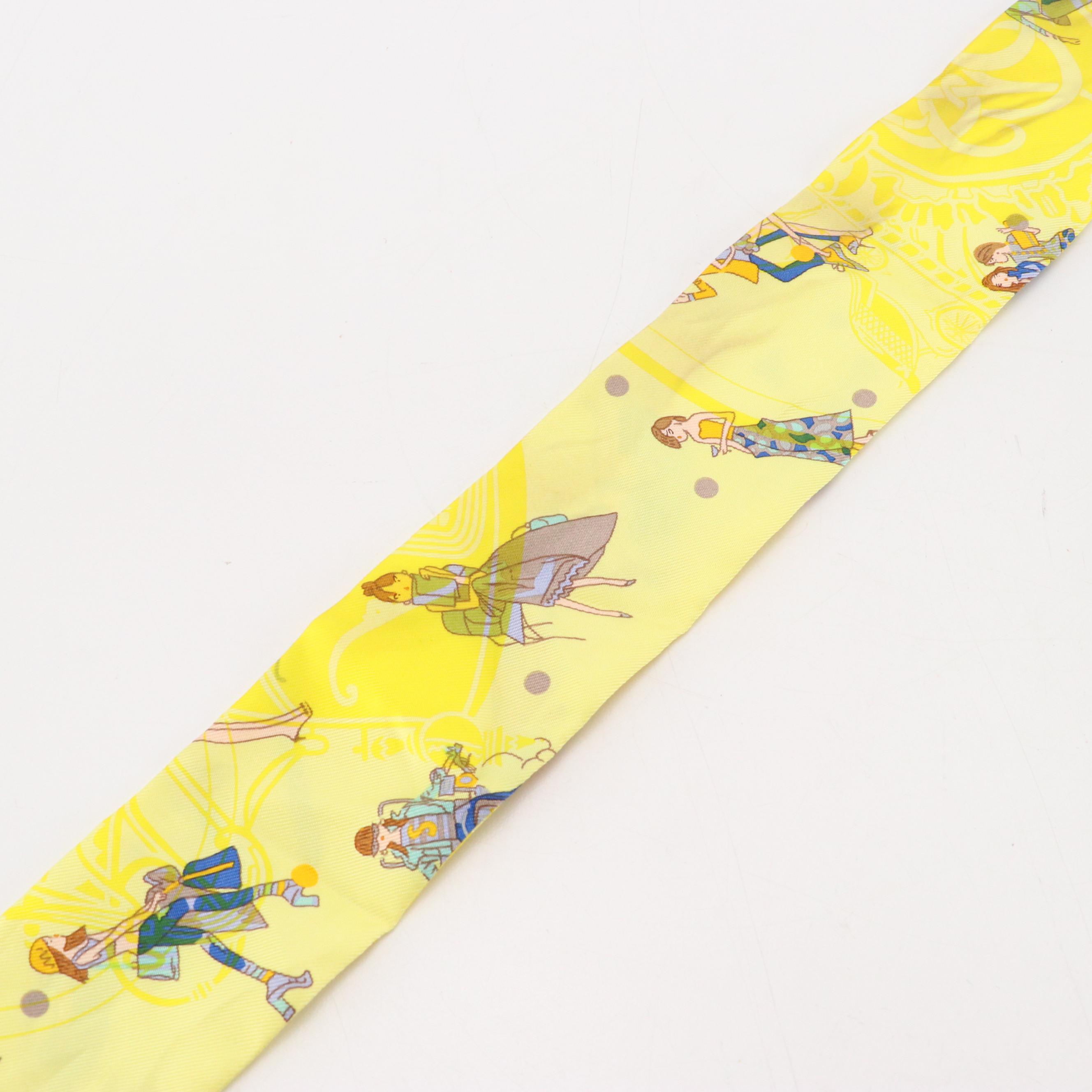 Hermès "Ex-Libris/Les Parisiennes" Silk Twilly Scarf