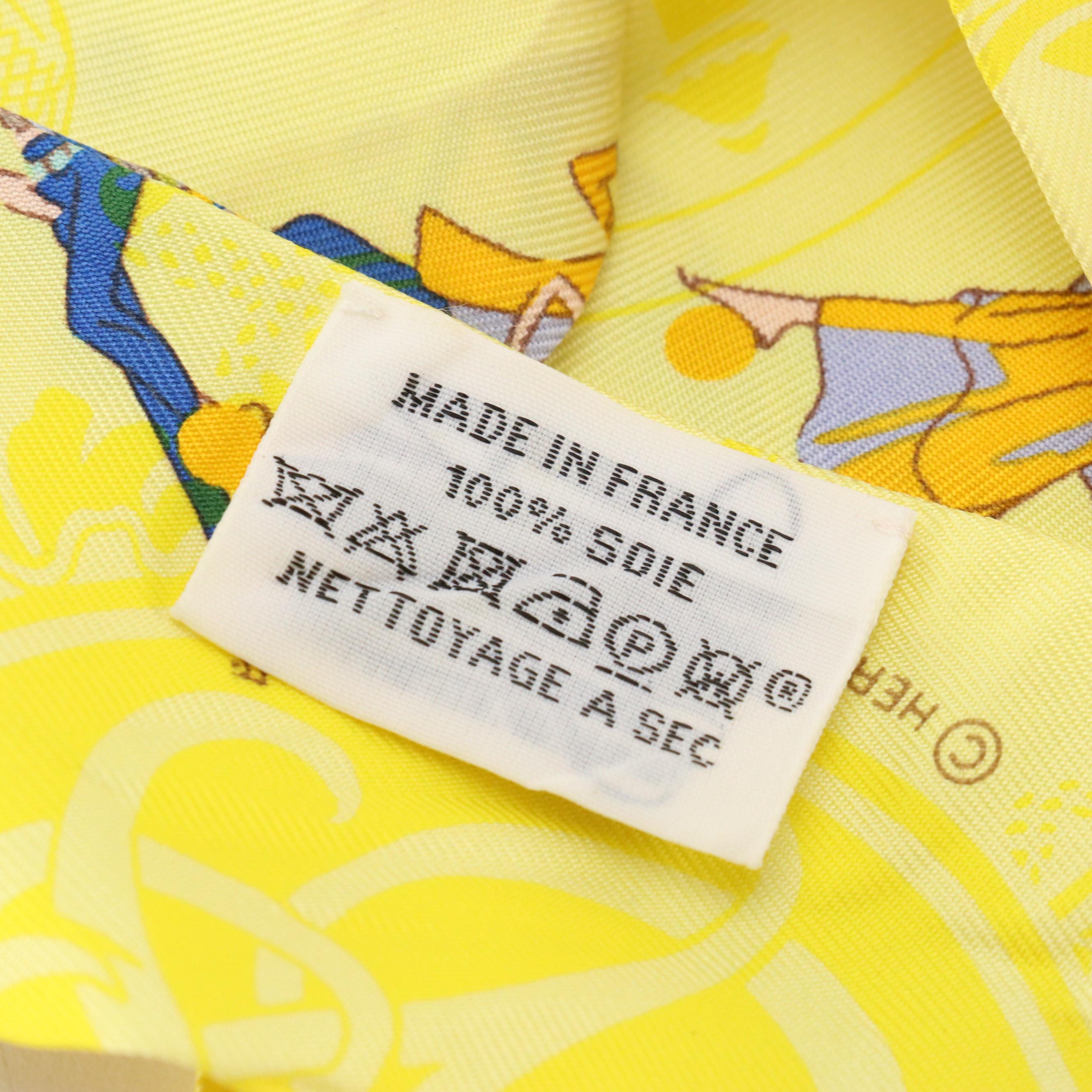 Hermès "Ex-Libris/Les Parisiennes" Silk Twilly Scarf