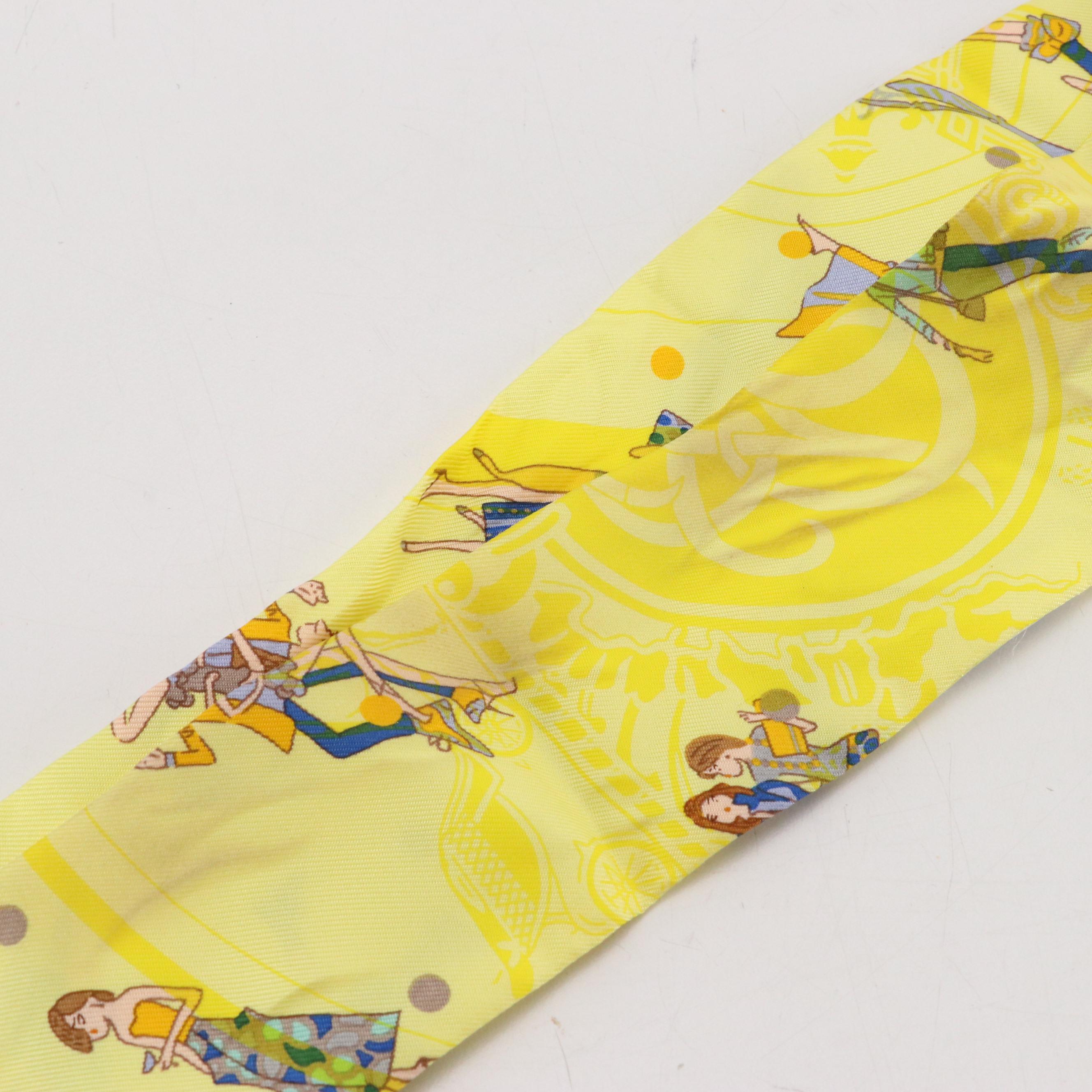 Hermès "Ex-Libris/Les Parisiennes" Silk Twilly Scarf