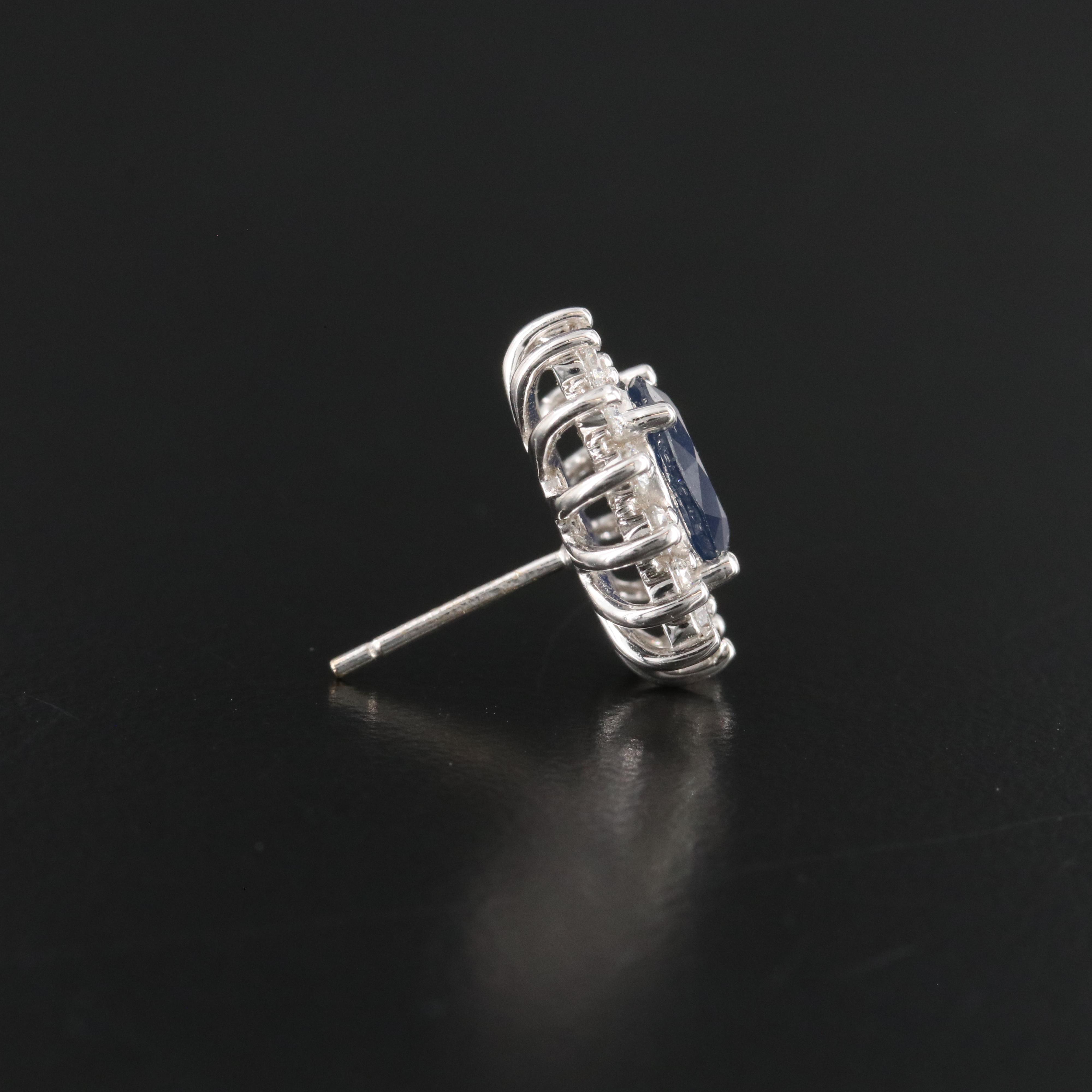 EFFY 14K Sapphire and Diamond Earrings