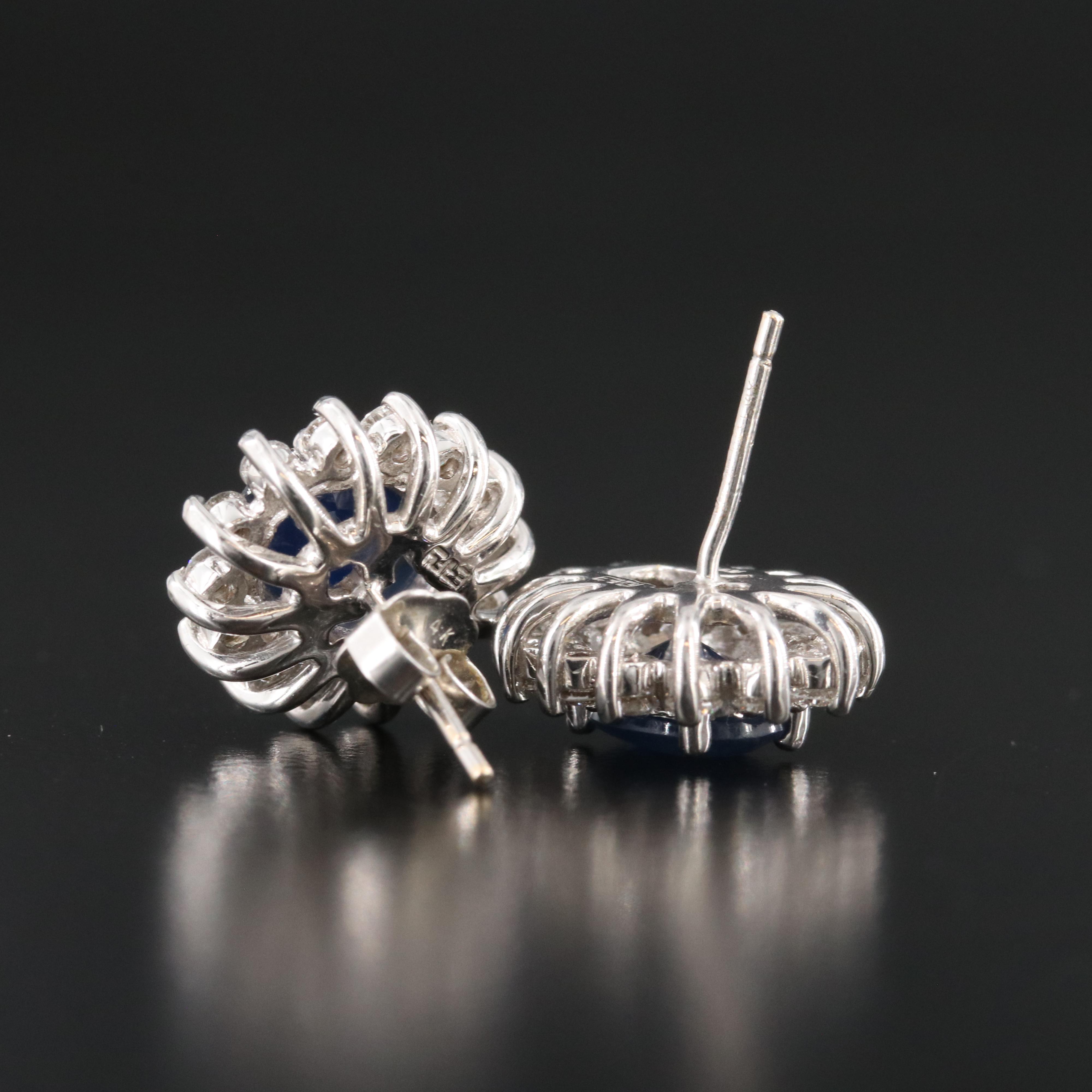 EFFY 14K Sapphire and Diamond Earrings