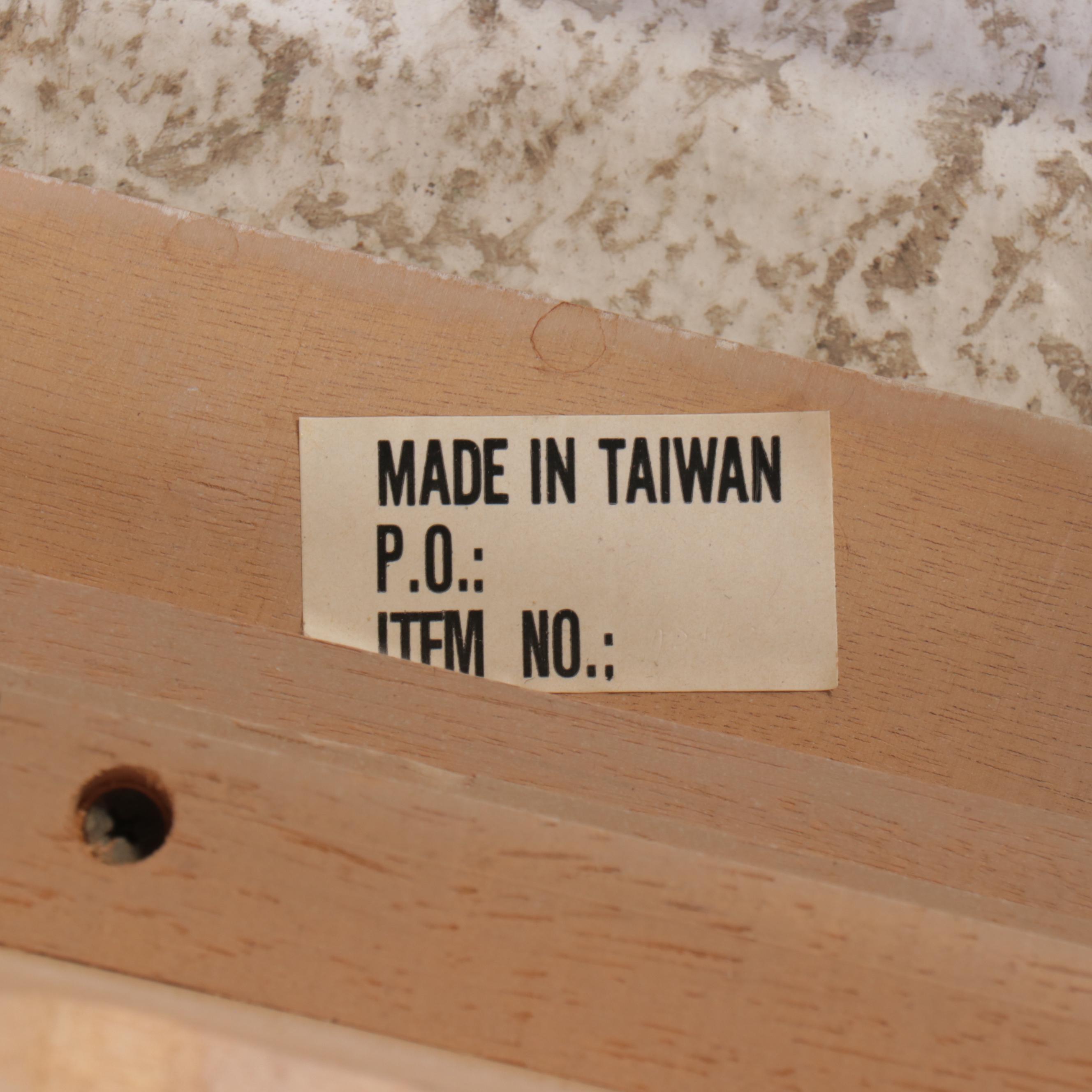 Pair of Carved Chippendale Style End Tables with Glass Tops