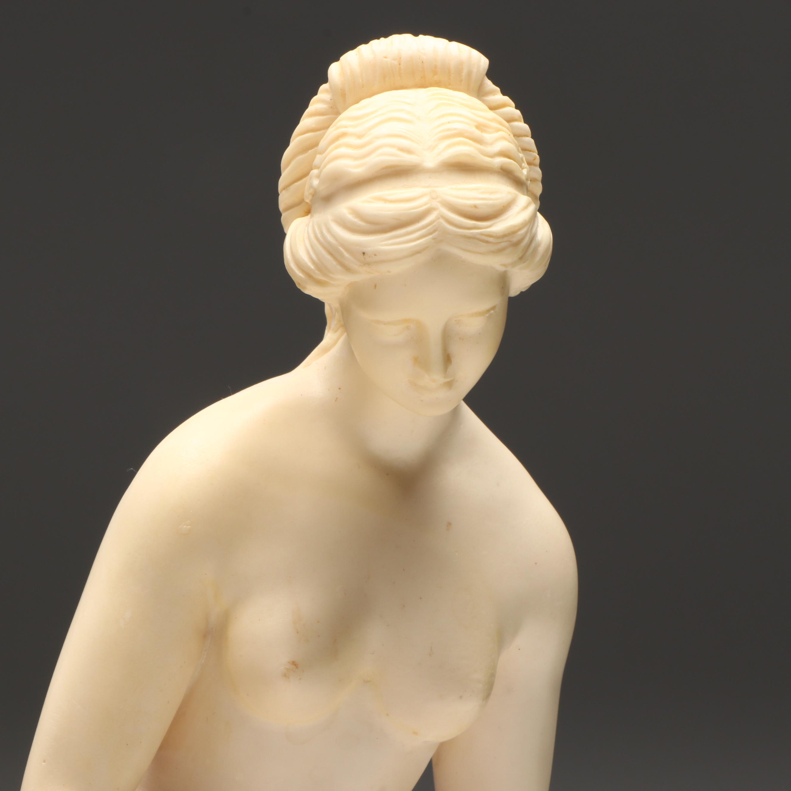 A. Santini Italian Classical Nude Bathing Figures, Mid-Late 20th Century