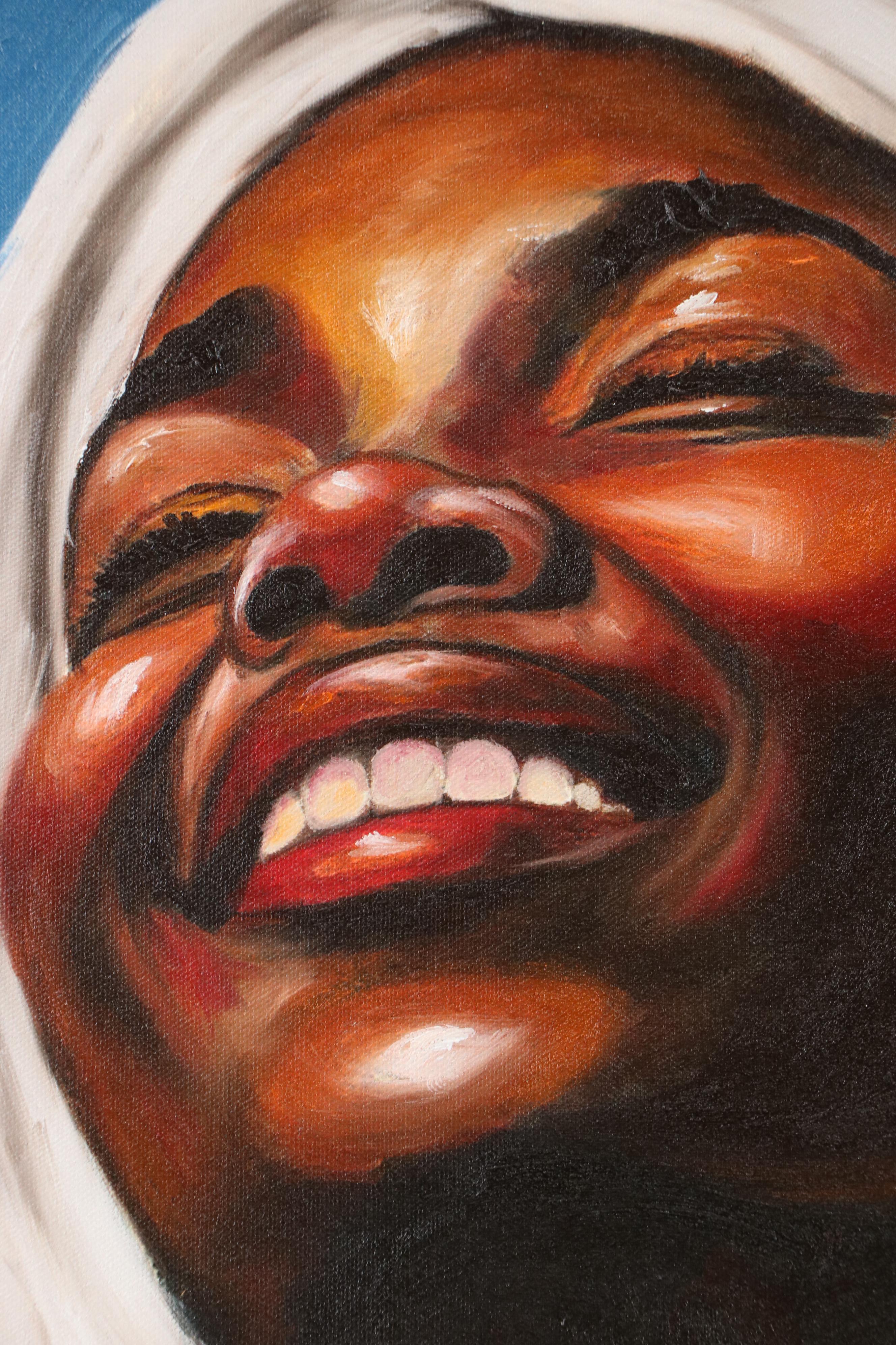 Oluwakemi Omowaire Portrait Oil Painting "She Carries the Morning"