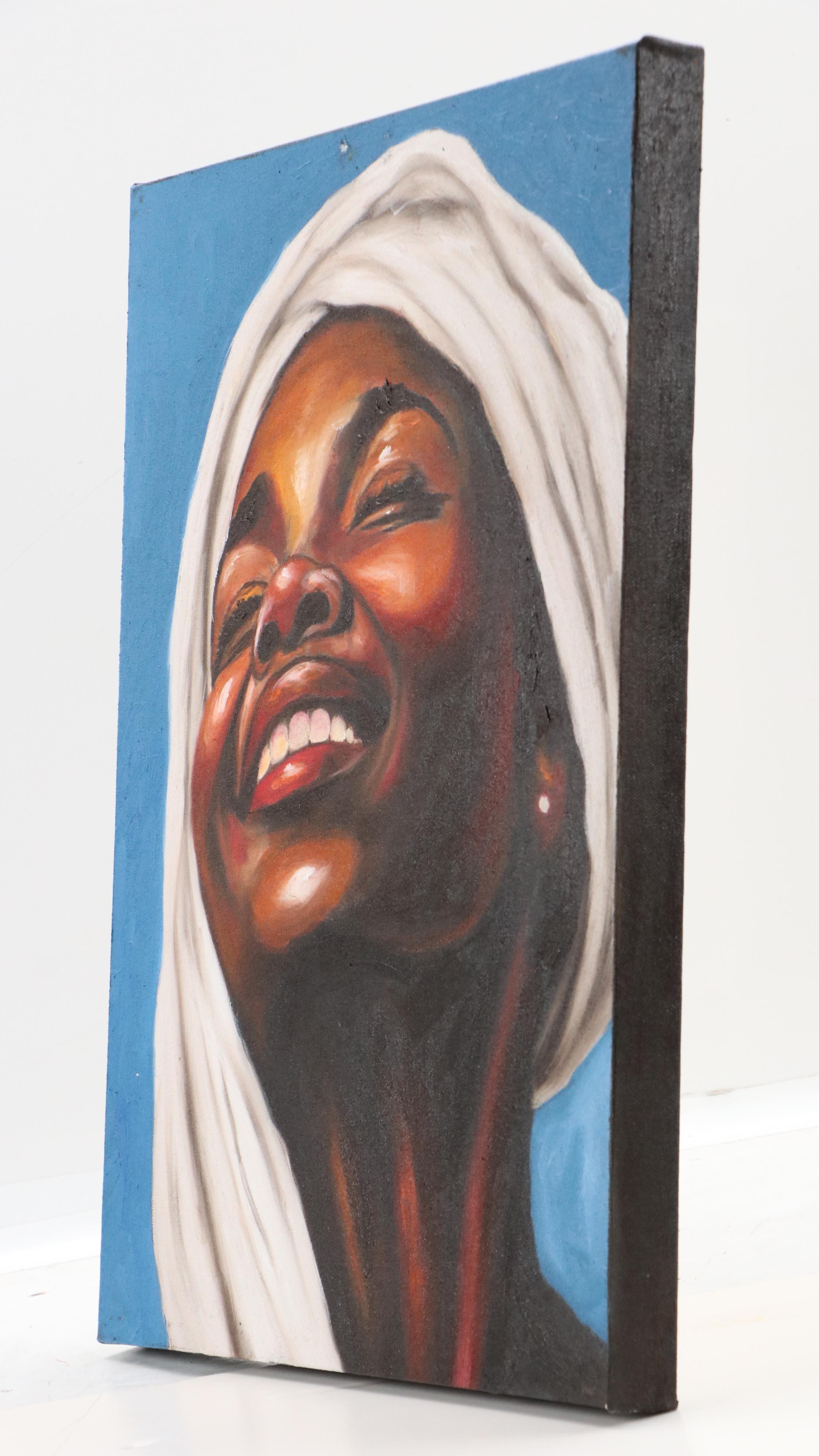 Oluwakemi Omowaire Portrait Oil Painting "She Carries the Morning"