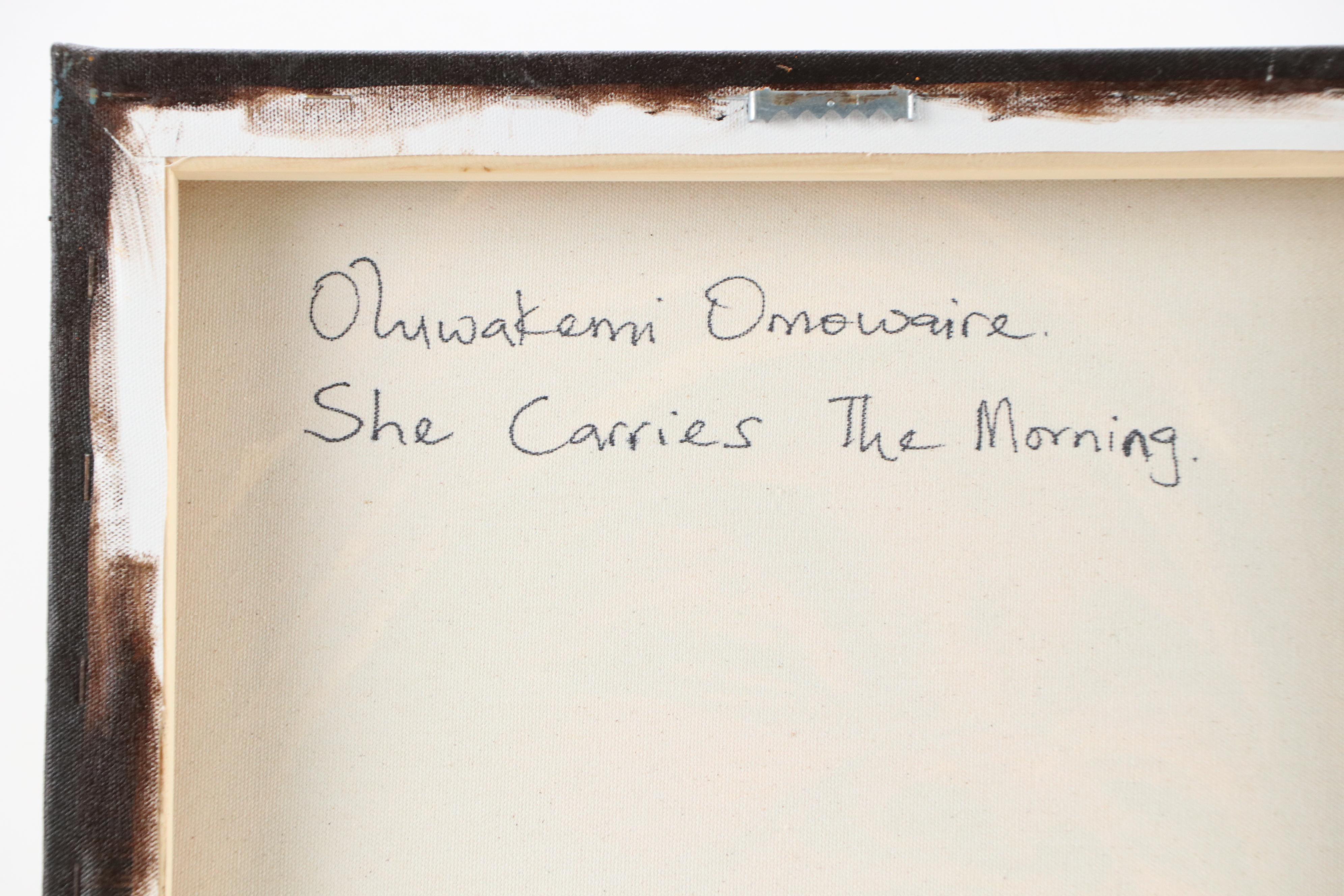 Oluwakemi Omowaire Portrait Oil Painting "She Carries the Morning"