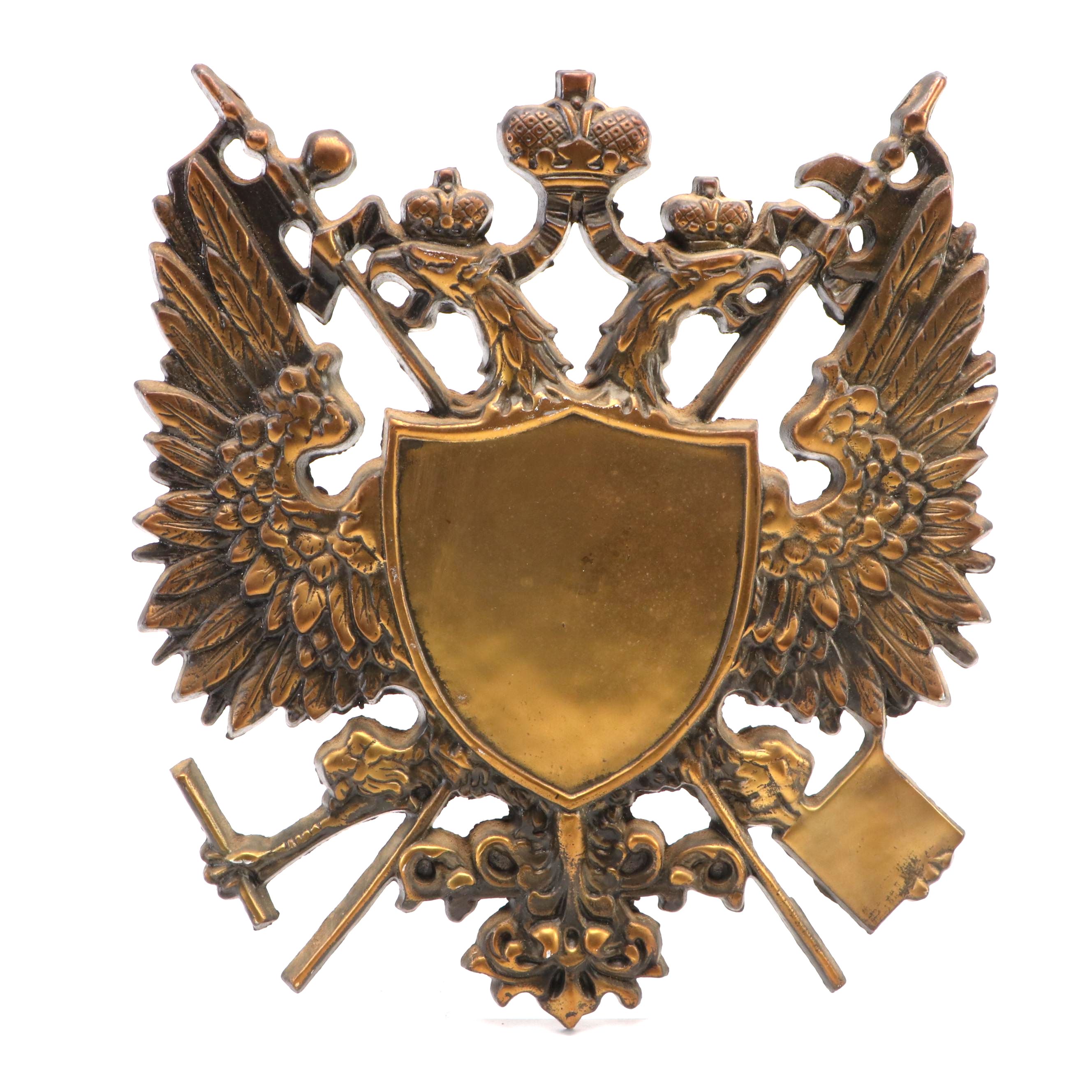 German-Nordic Heraldry Brass Coat of Arms