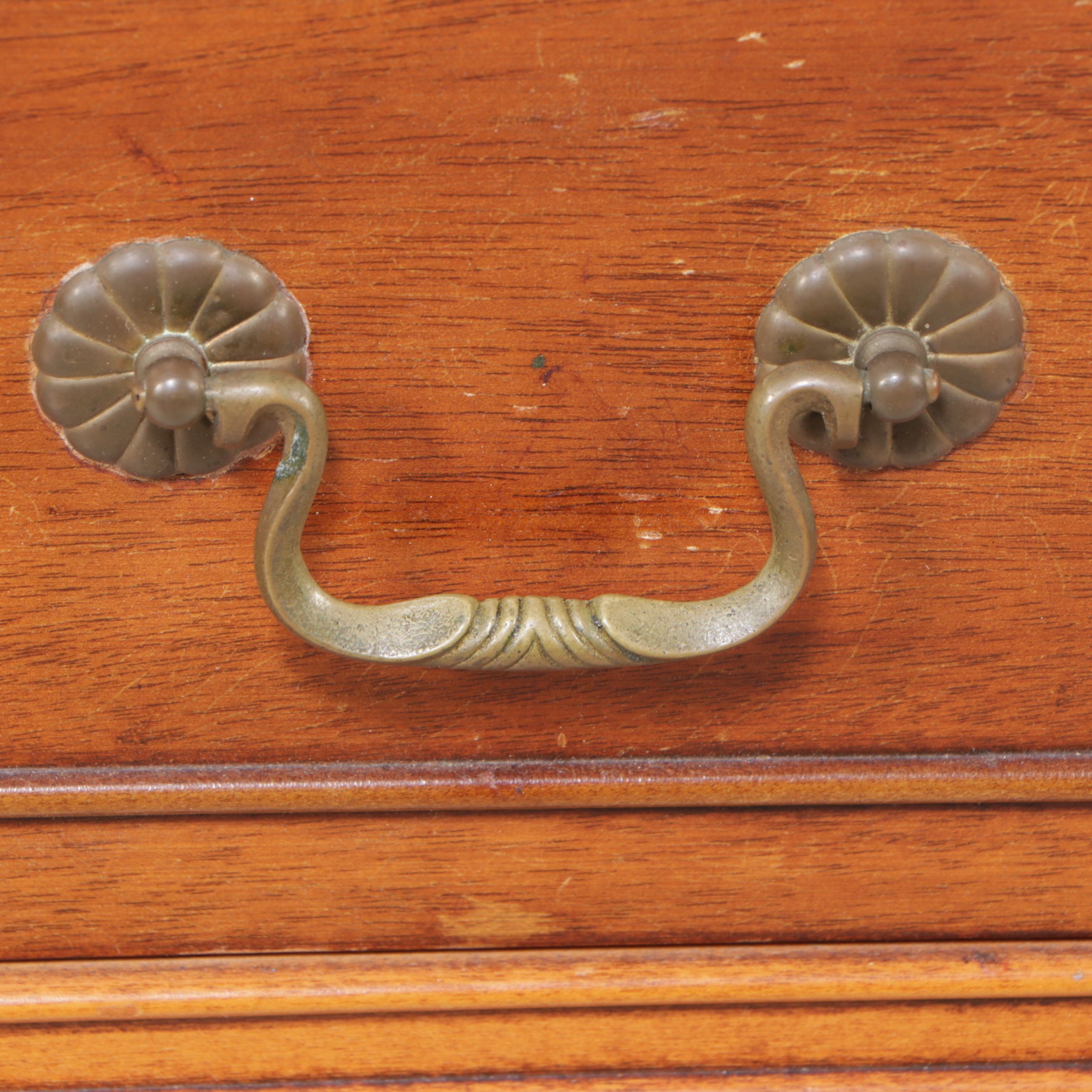 Edwardian Style Serpentine Front Mahogany Buffet