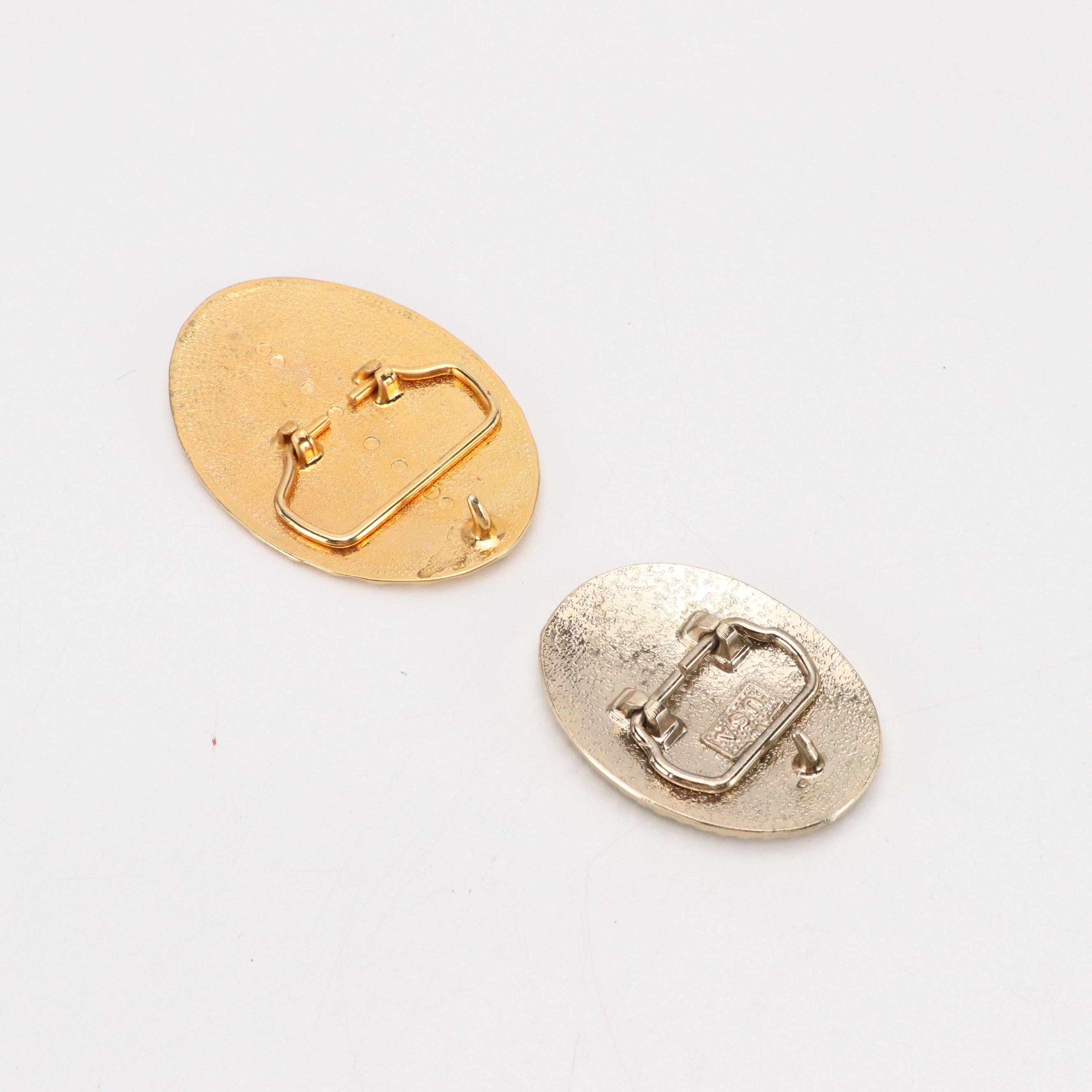 Barone Bros. Brass Belt Buckle with Other Embellished Trophy Buckles