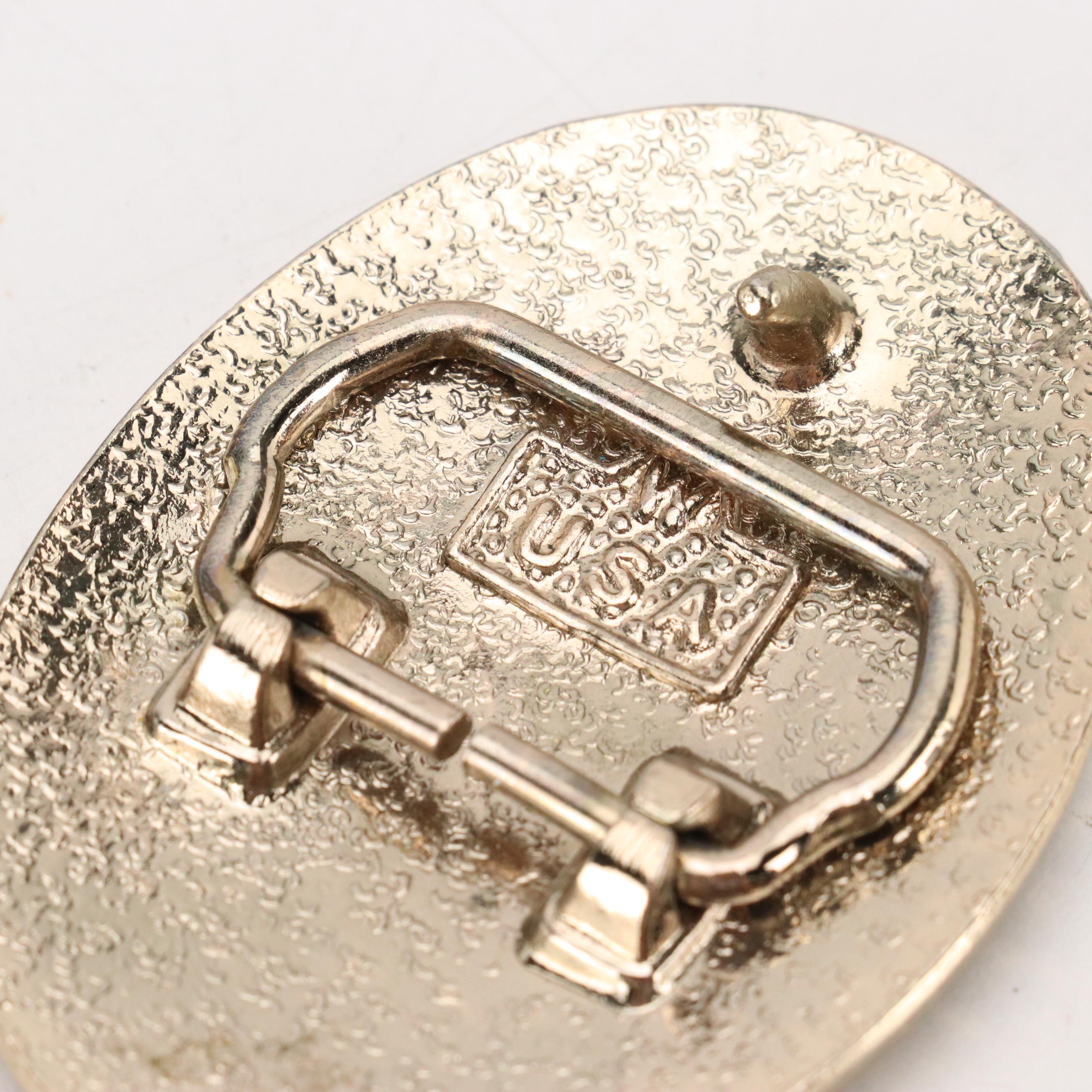 Barone Bros. Brass Belt Buckle with Other Embellished Trophy Buckles