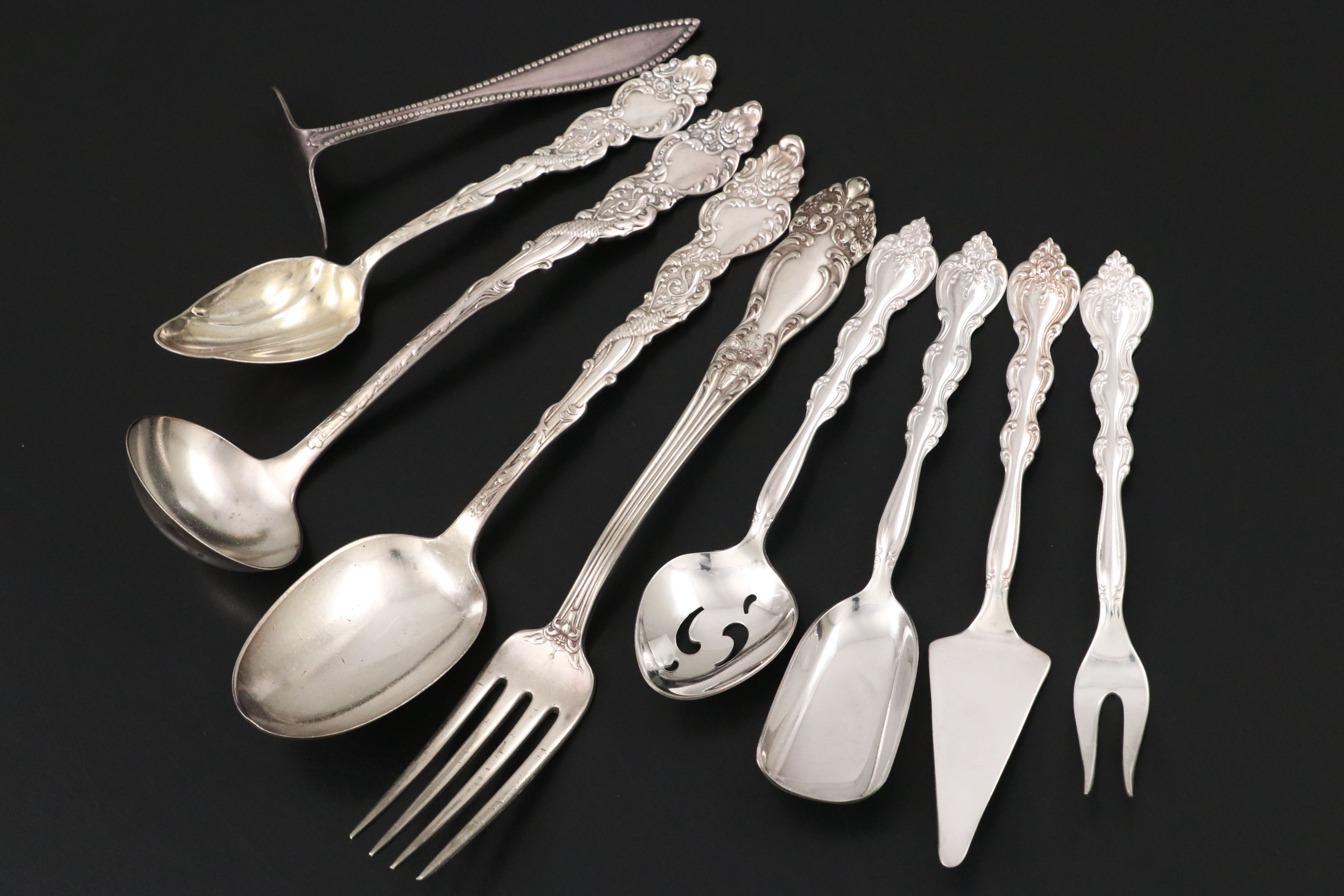 American Silver Plate Flatware with Other Norwegian Silver Plate Flatware
