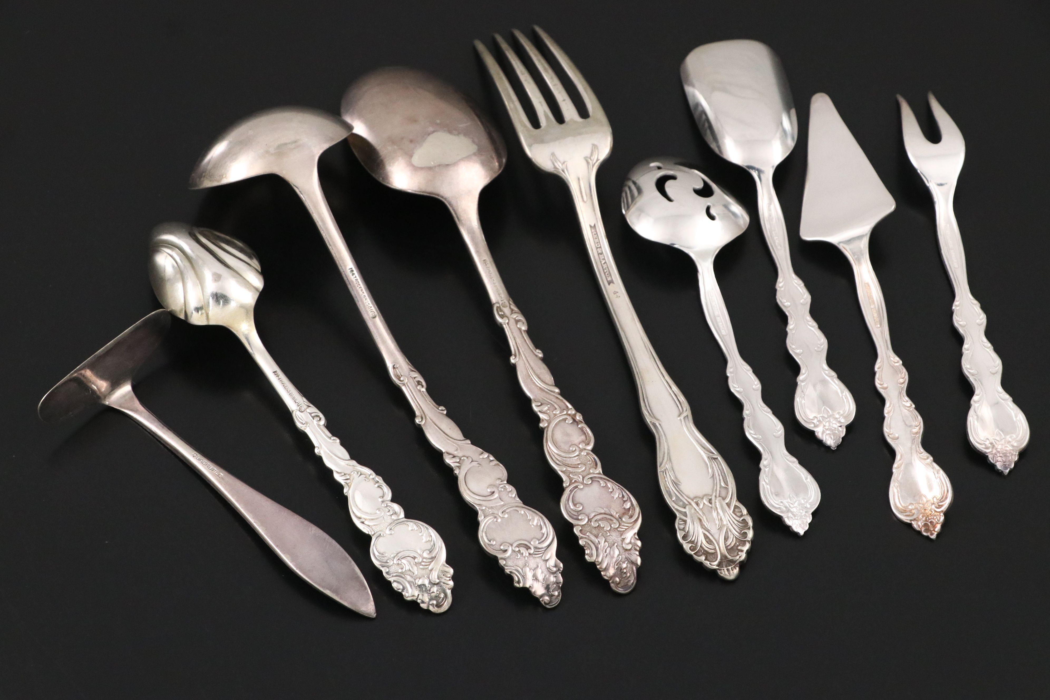 American Silver Plate Flatware with Other Norwegian Silver Plate Flatware