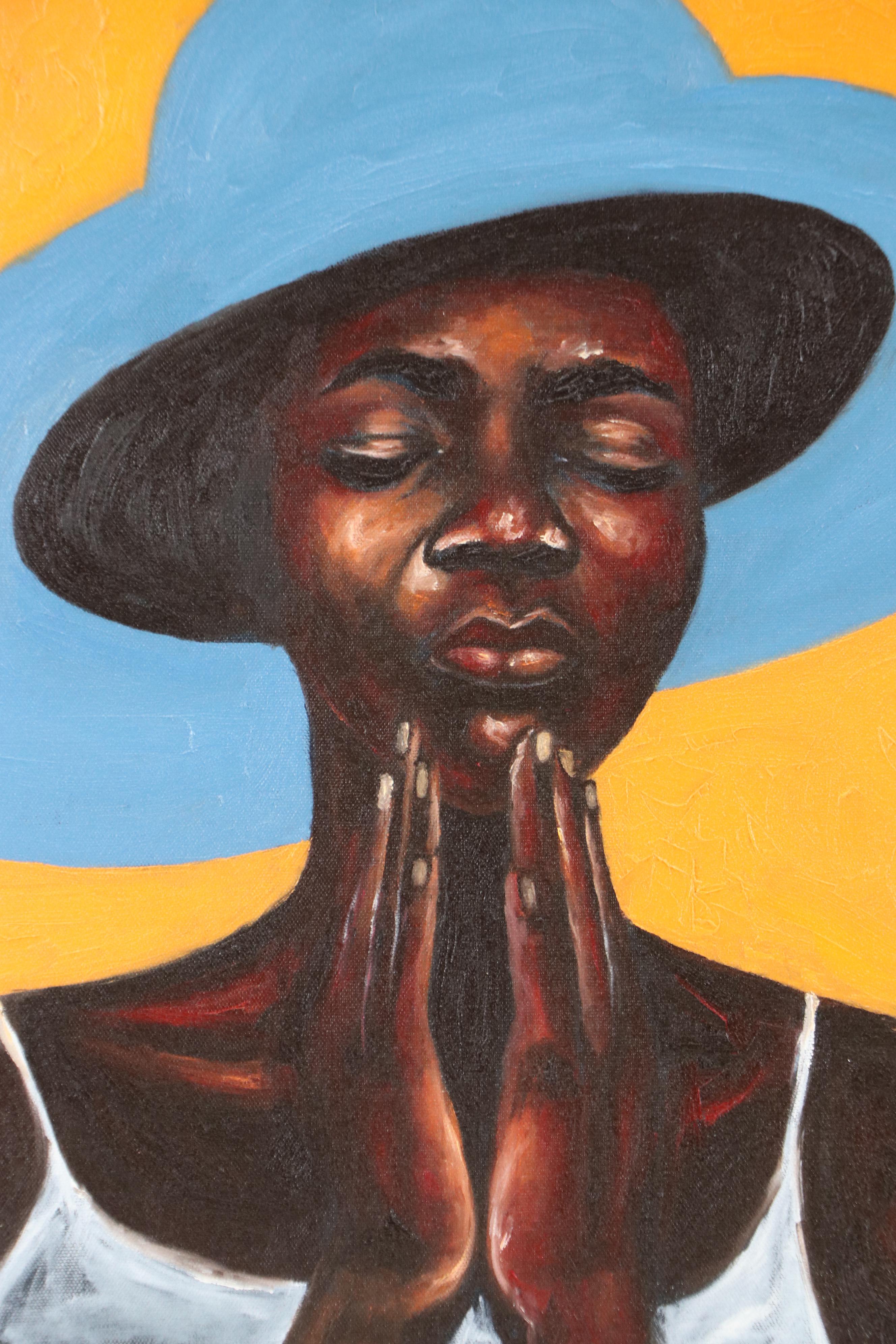 Oluwakemi Omowaire Portrait Oil Painting "The Quiet Warrior"