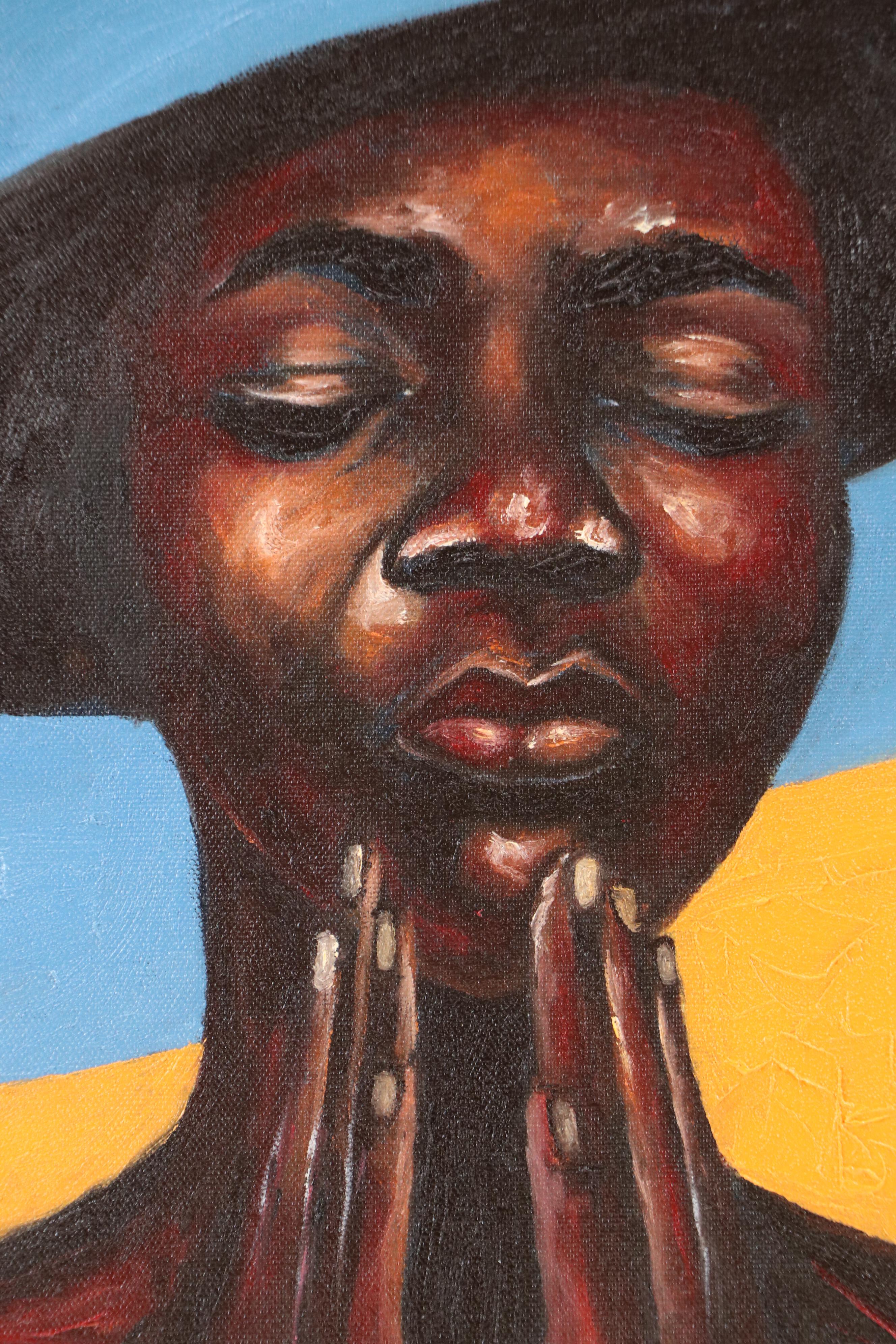 Oluwakemi Omowaire Portrait Oil Painting "The Quiet Warrior"
