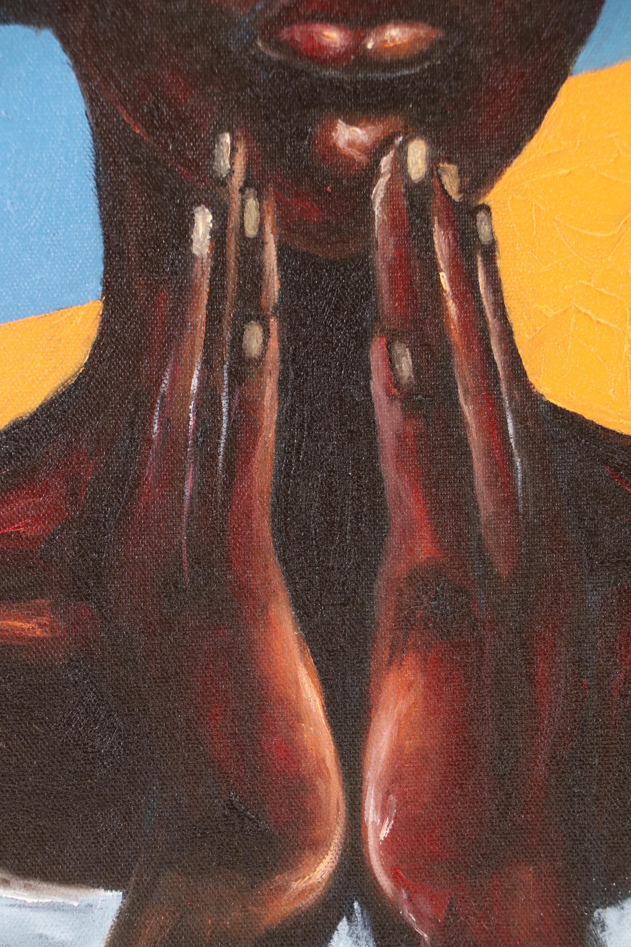 Oluwakemi Omowaire Portrait Oil Painting "The Quiet Warrior"