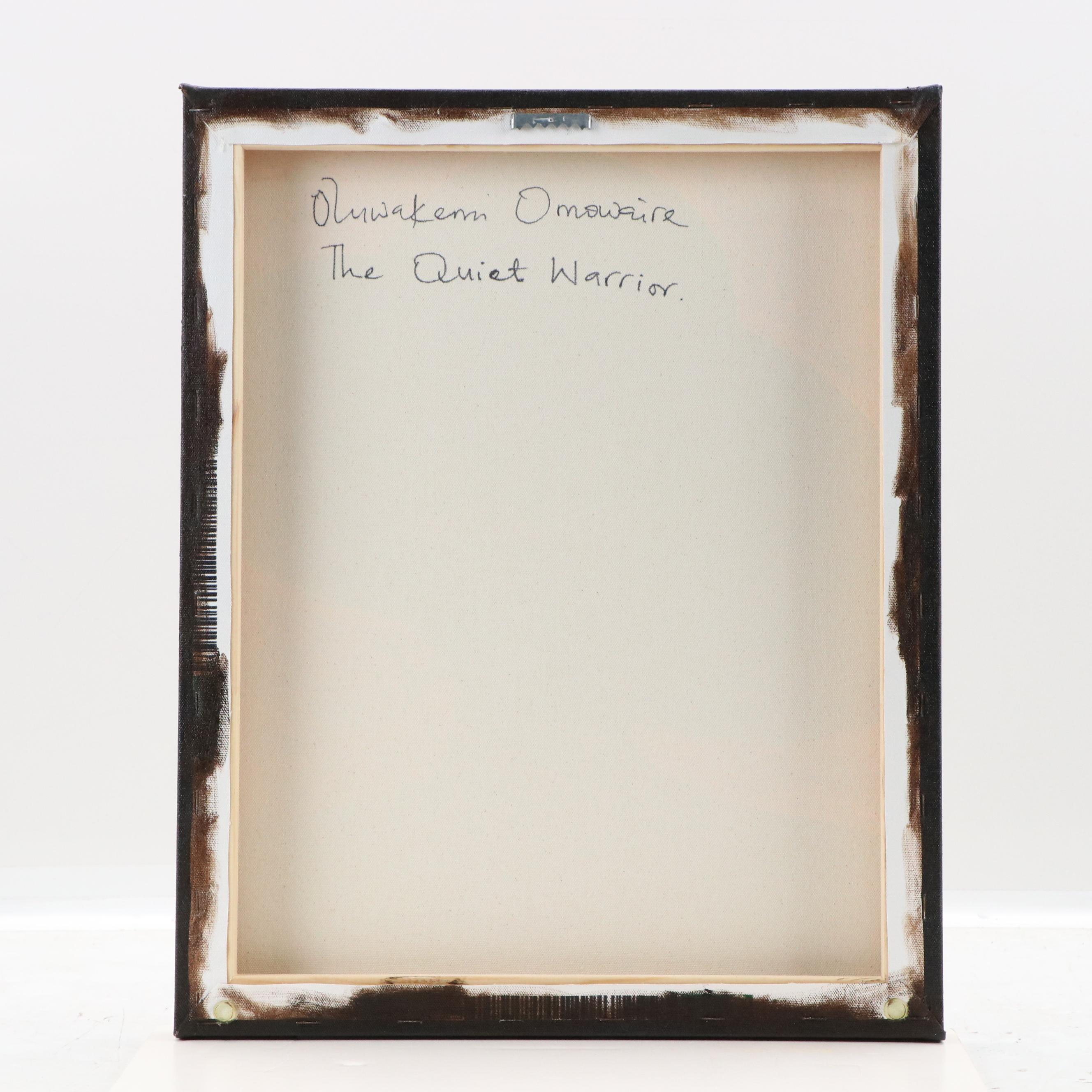 Oluwakemi Omowaire Portrait Oil Painting "The Quiet Warrior"