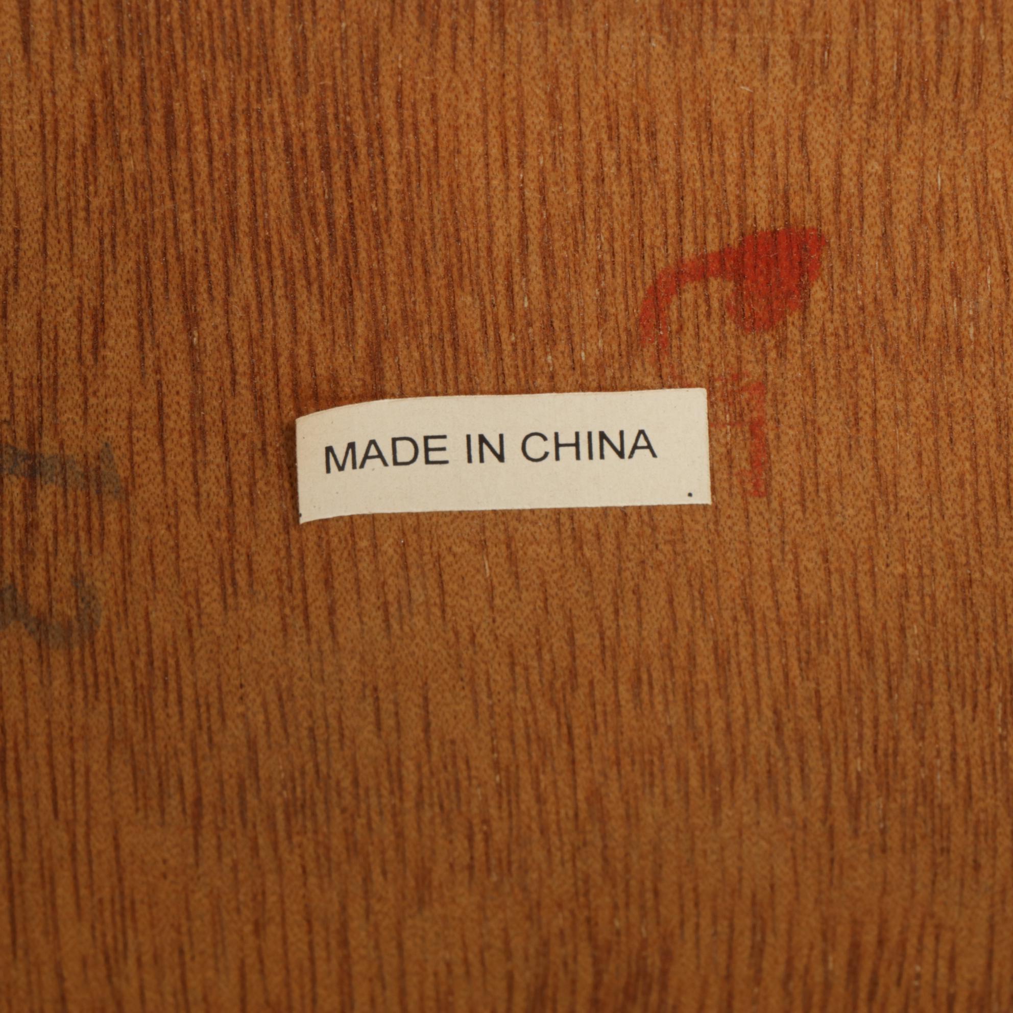 Maple Night Stand with Carved Drawer Fronts, Late 20th Century