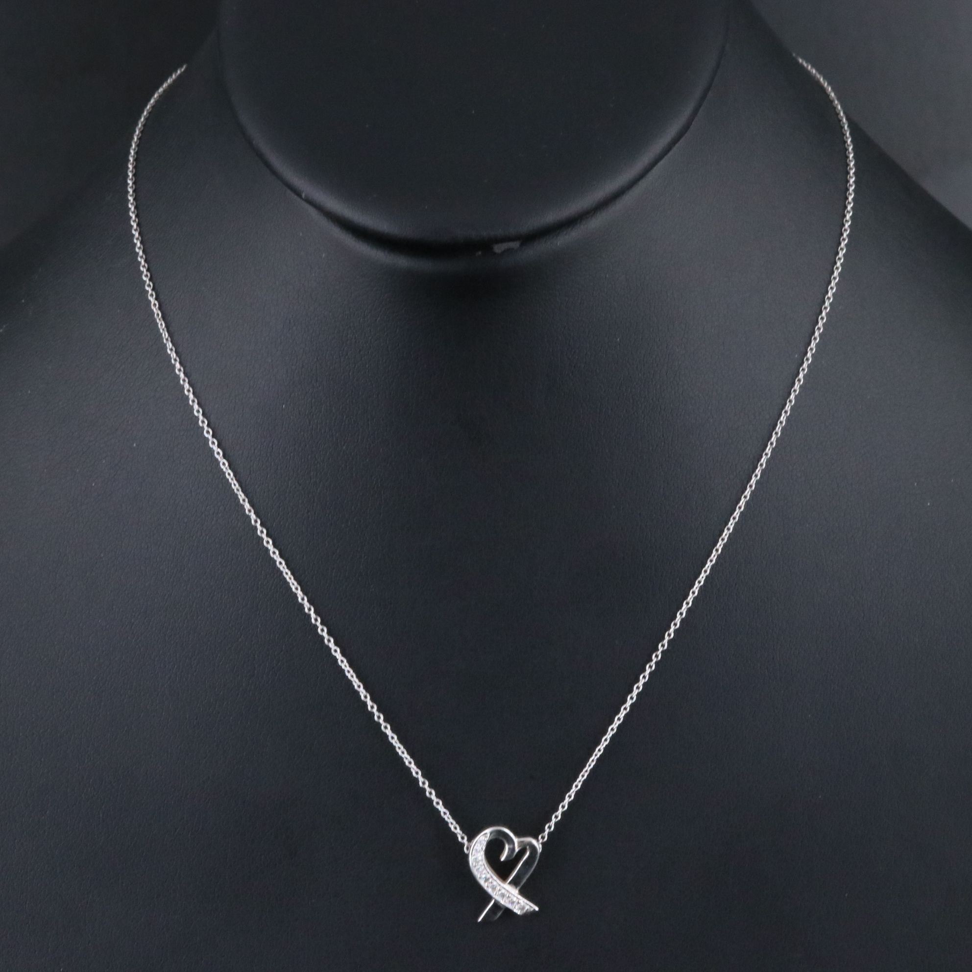 Paloma Picasso for Tiffany & Co. Loving Heart 18K Diamond Necklace