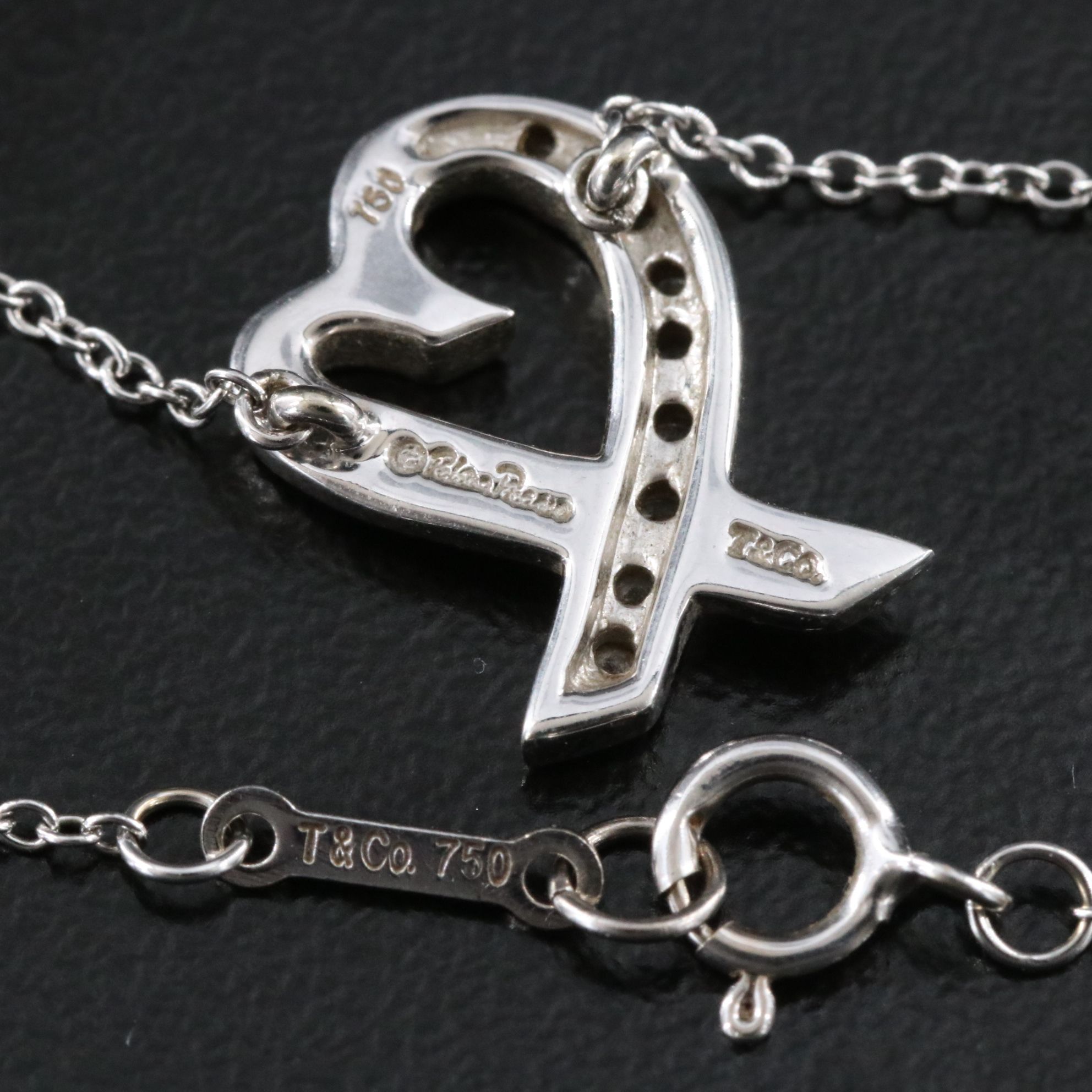 Paloma Picasso for Tiffany & Co. Loving Heart 18K Diamond Necklace