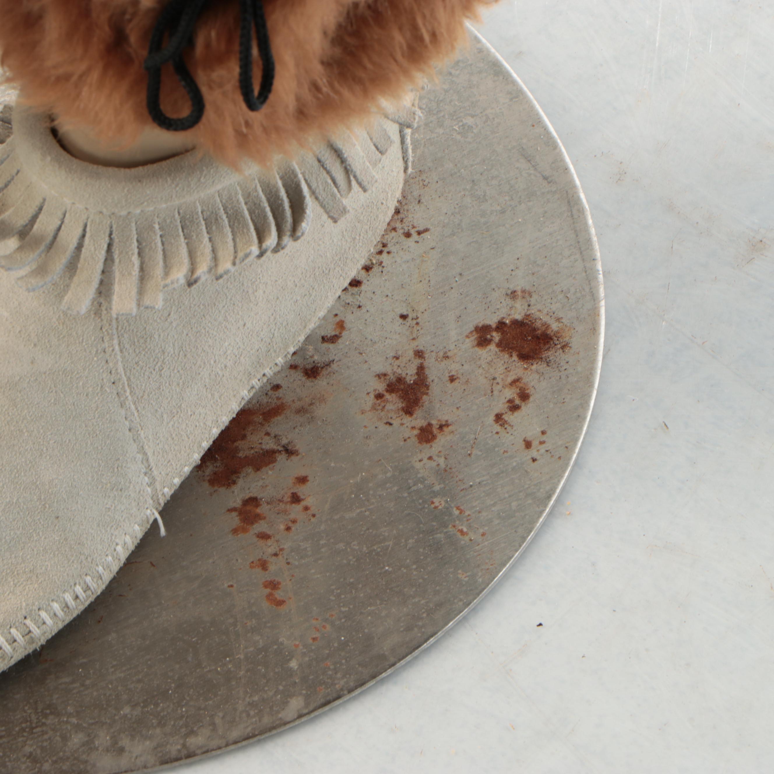 Full-Length Female Mannequin with Bohemian Style Clothing and Fringed Dress
