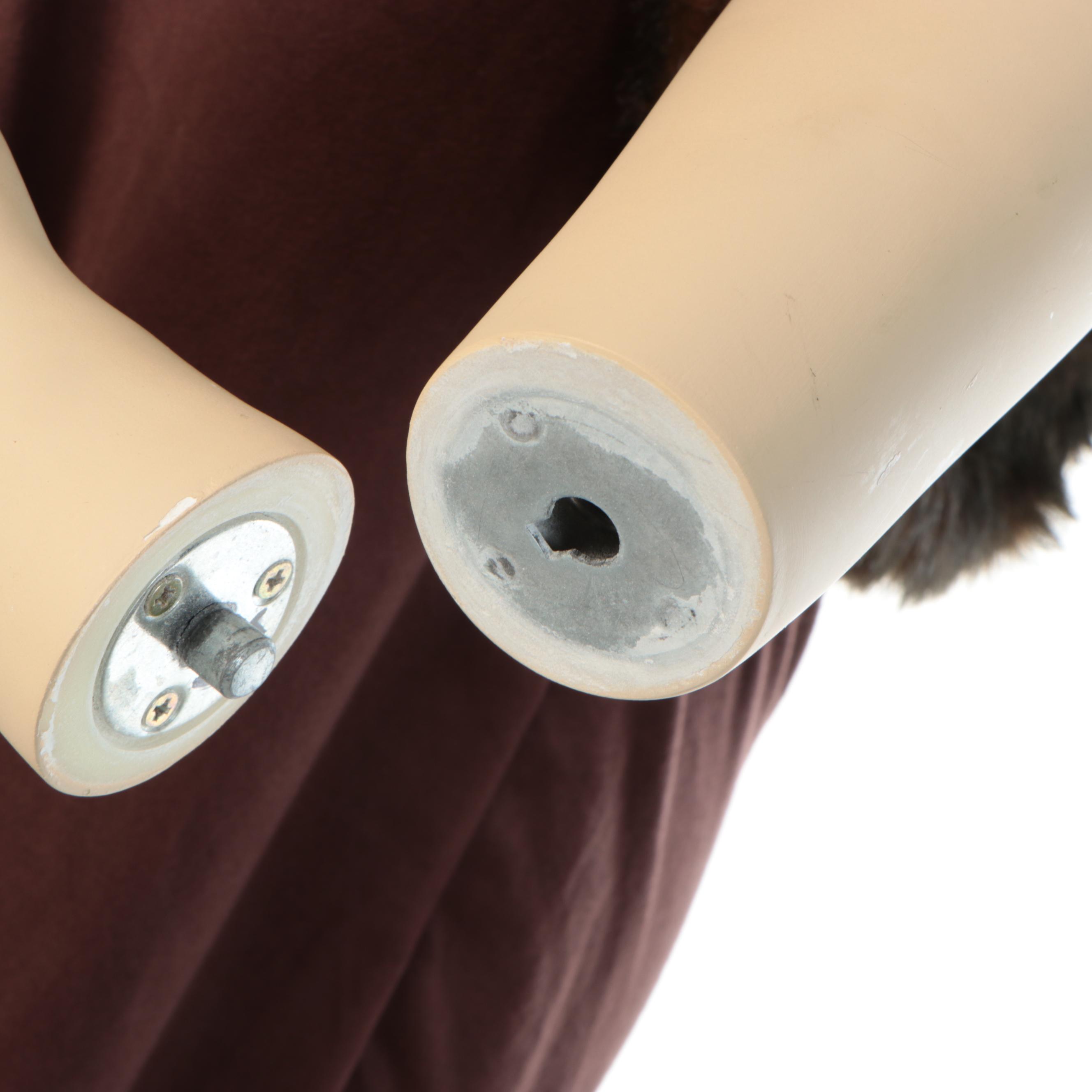 Full-Length Female Mannequin with Bohemian Style Clothing and Fringed Dress