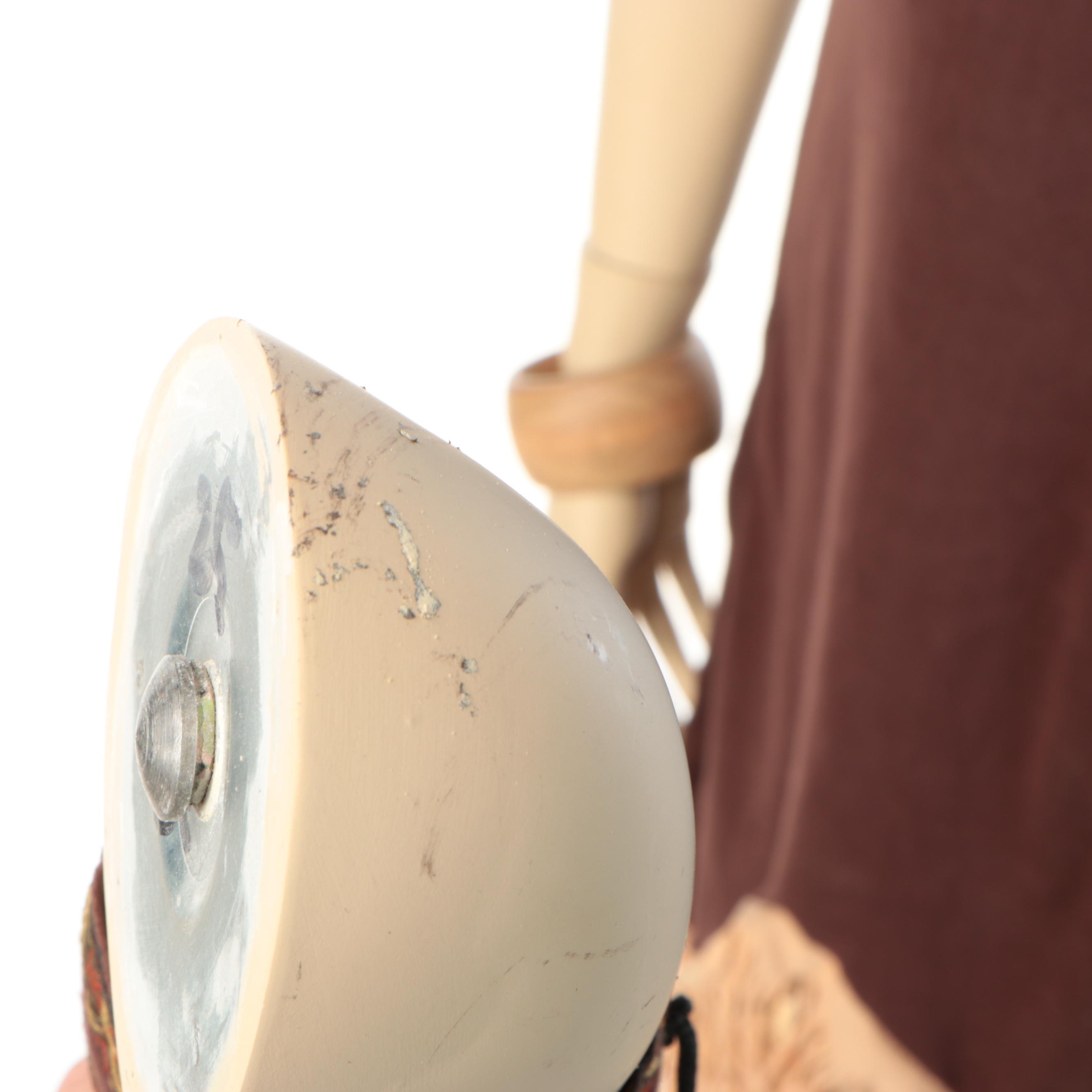 Full-Length Female Mannequin with Bohemian Style Clothing and Fringed Dress