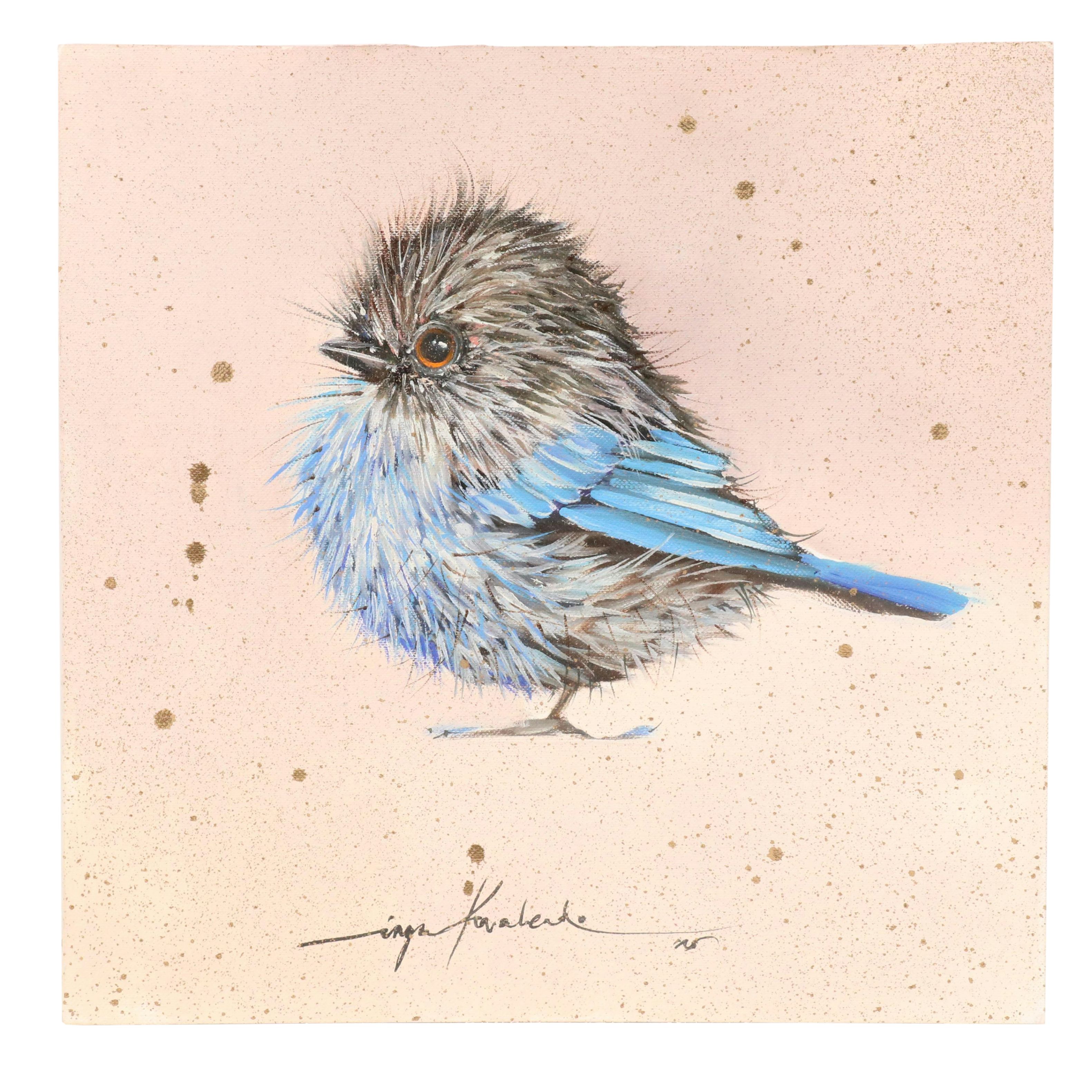 Inga Kovalenko Oil Painting of a Bird, 2025