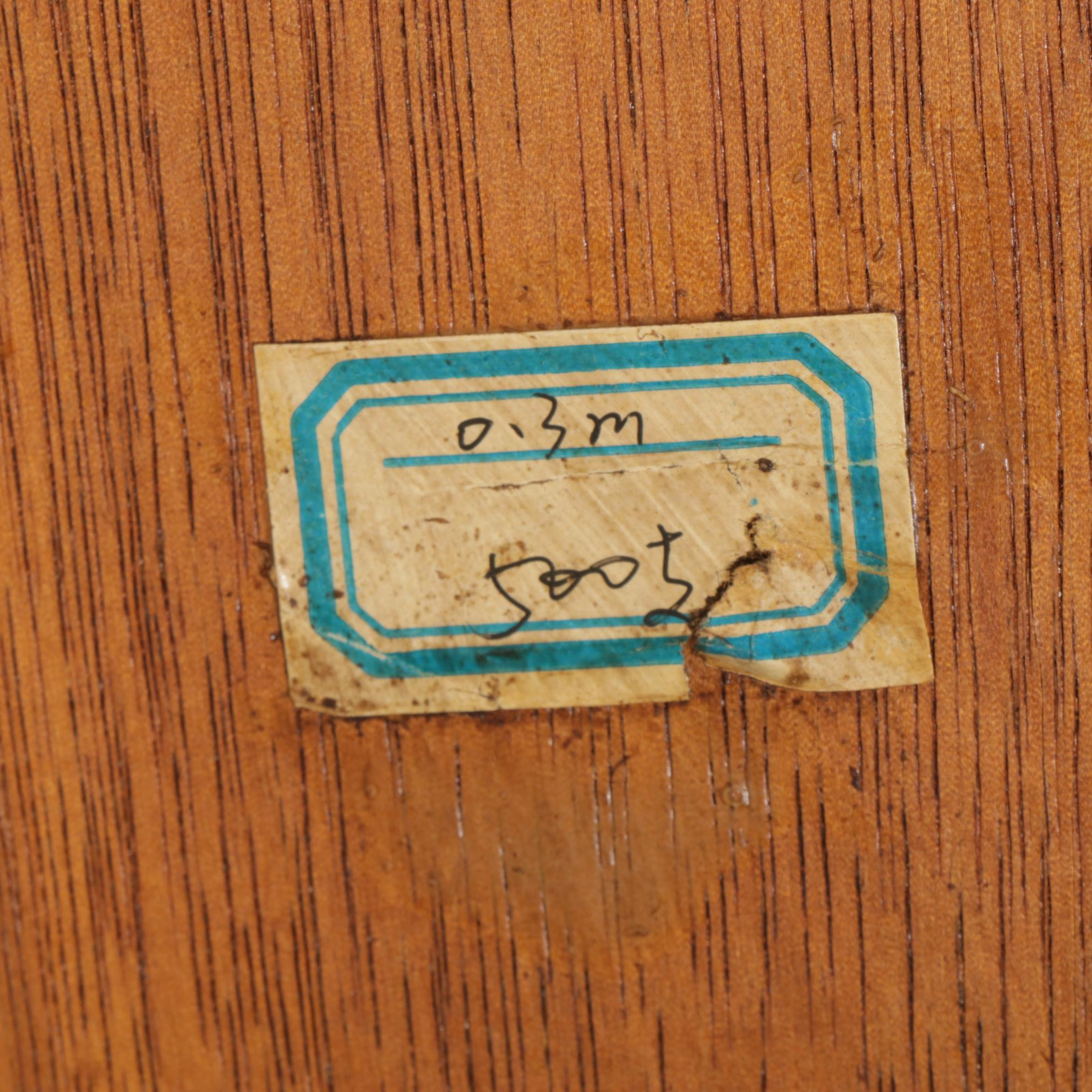 Bamboo Finished Wood Chest on Forged Metal Stand