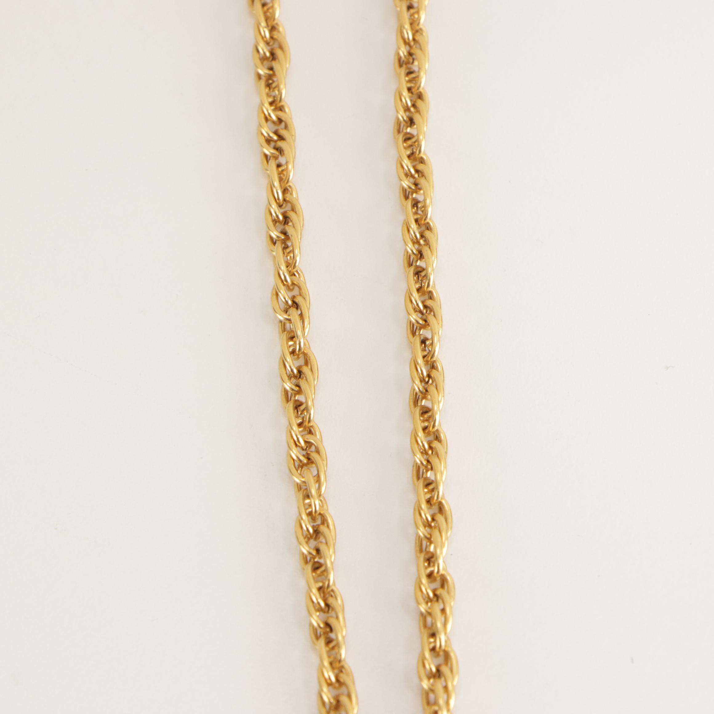 Chanel CC Sunburst Medallion Necklace