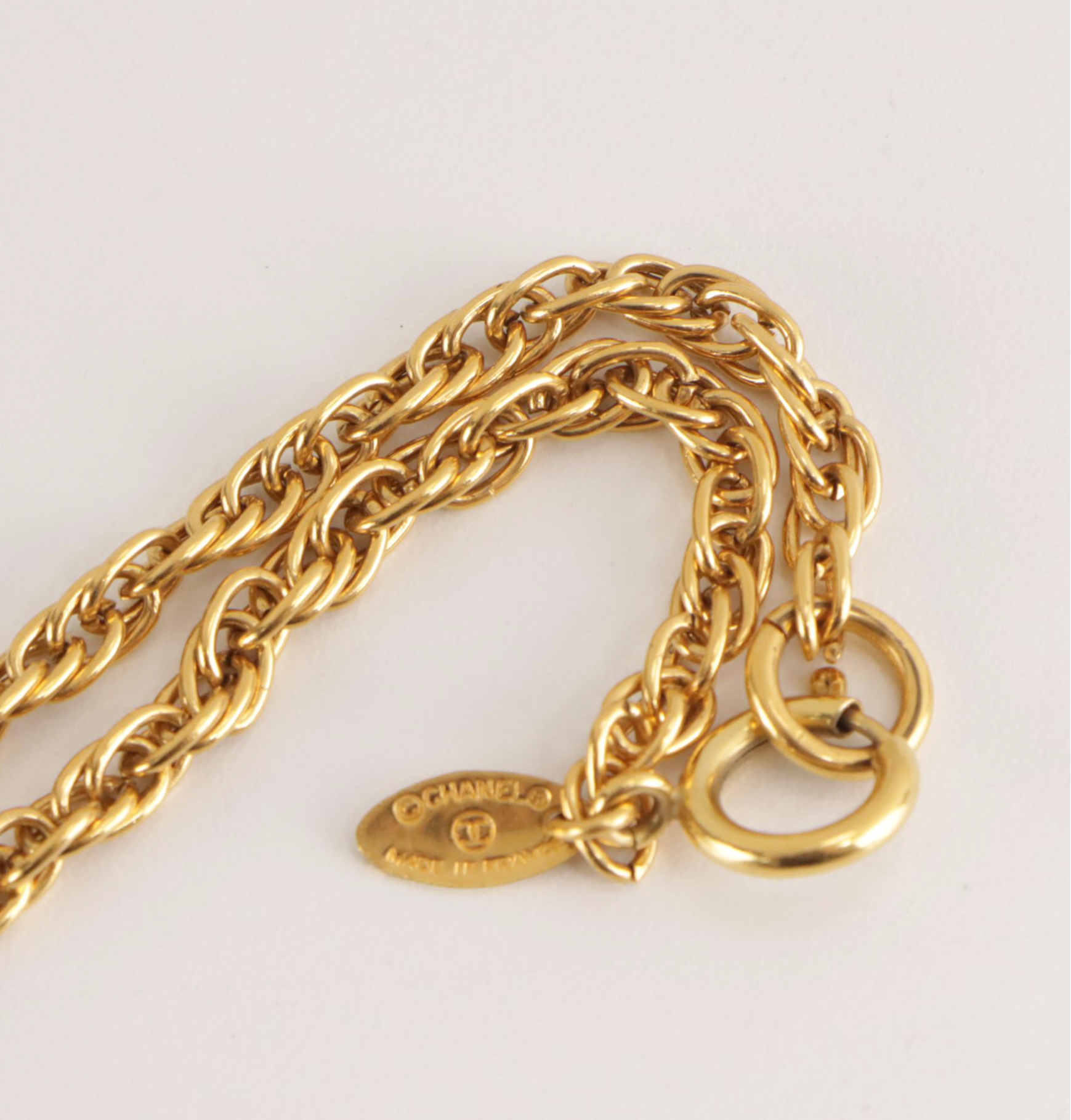 Chanel CC Sunburst Medallion Necklace