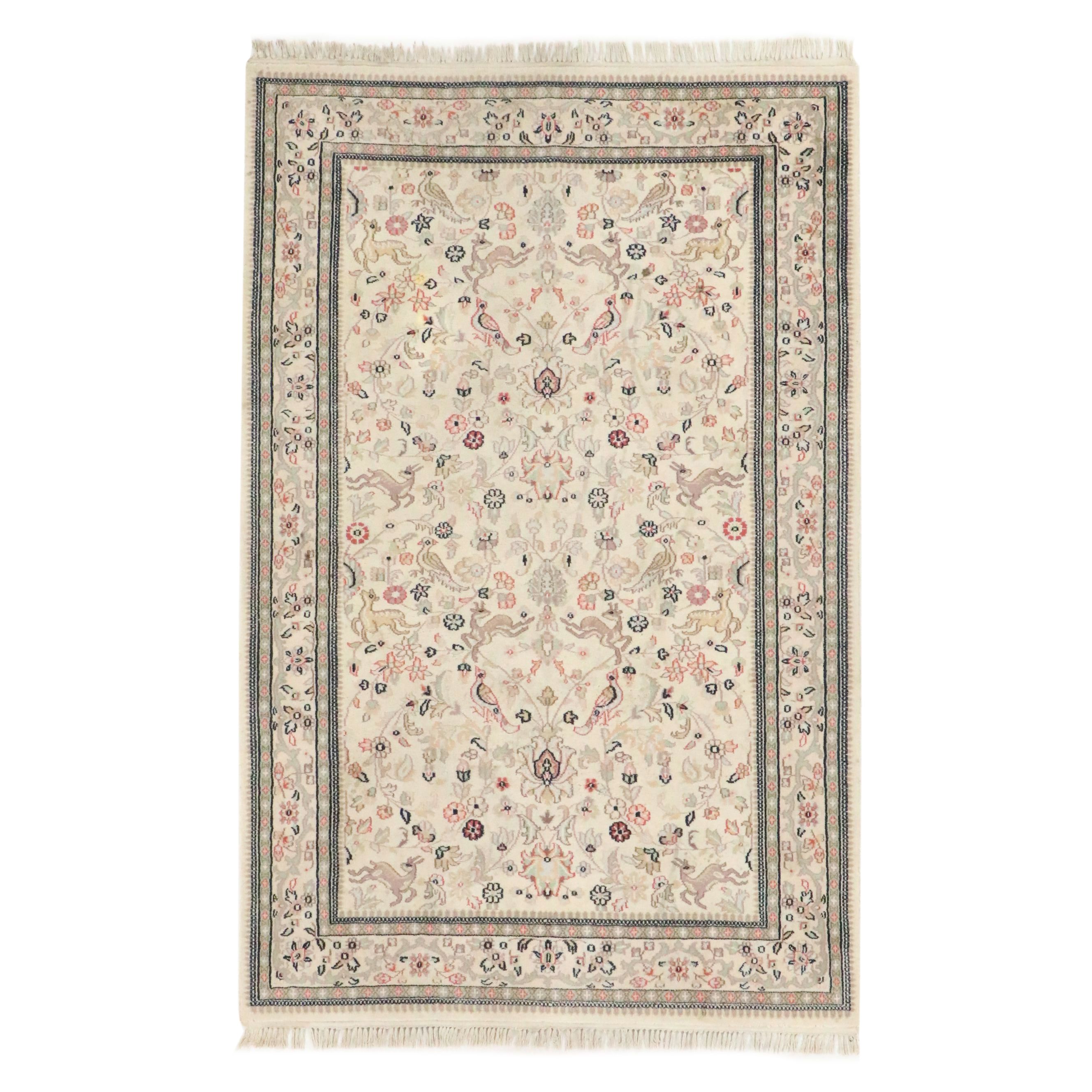 5'6 x 8'11 Hand-Knotted Persian Tabriz Area Rug