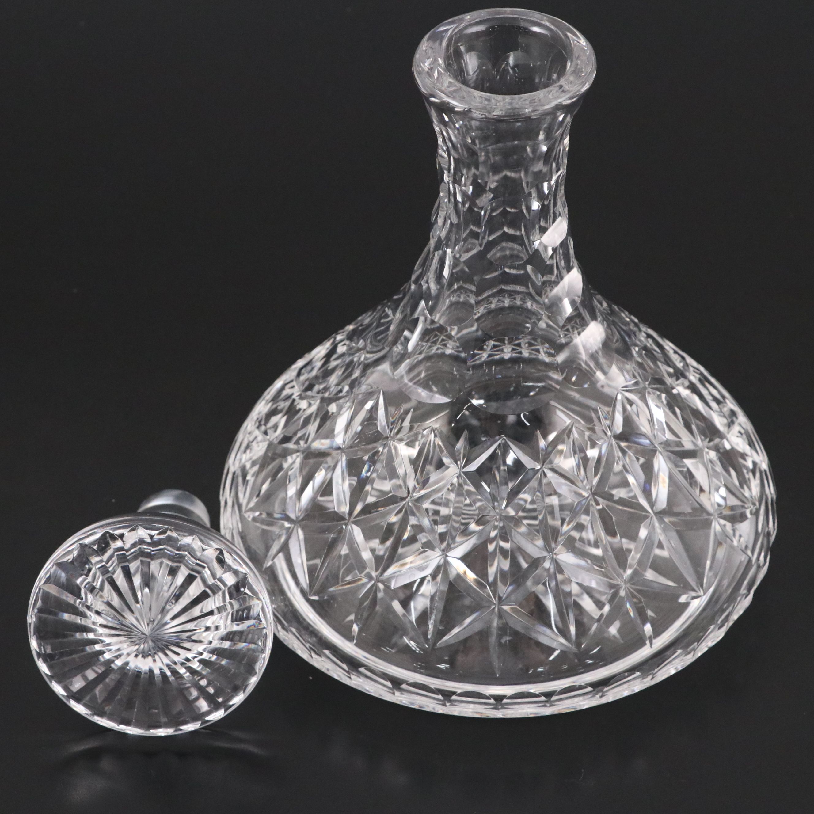 Stuart Cut Crystal Stoppered Decanter