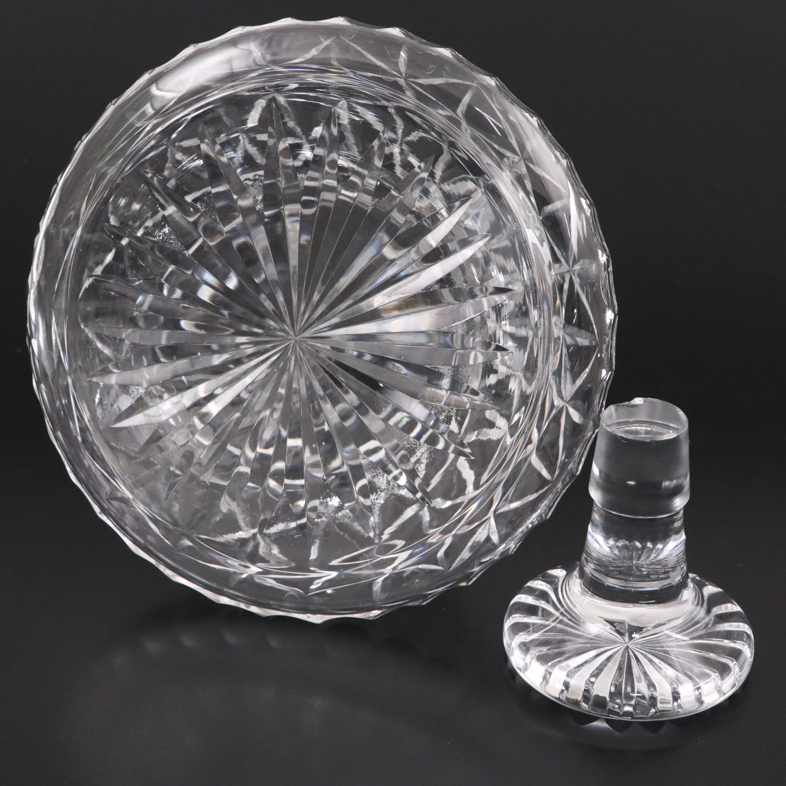 Stuart Cut Crystal Stoppered Decanter