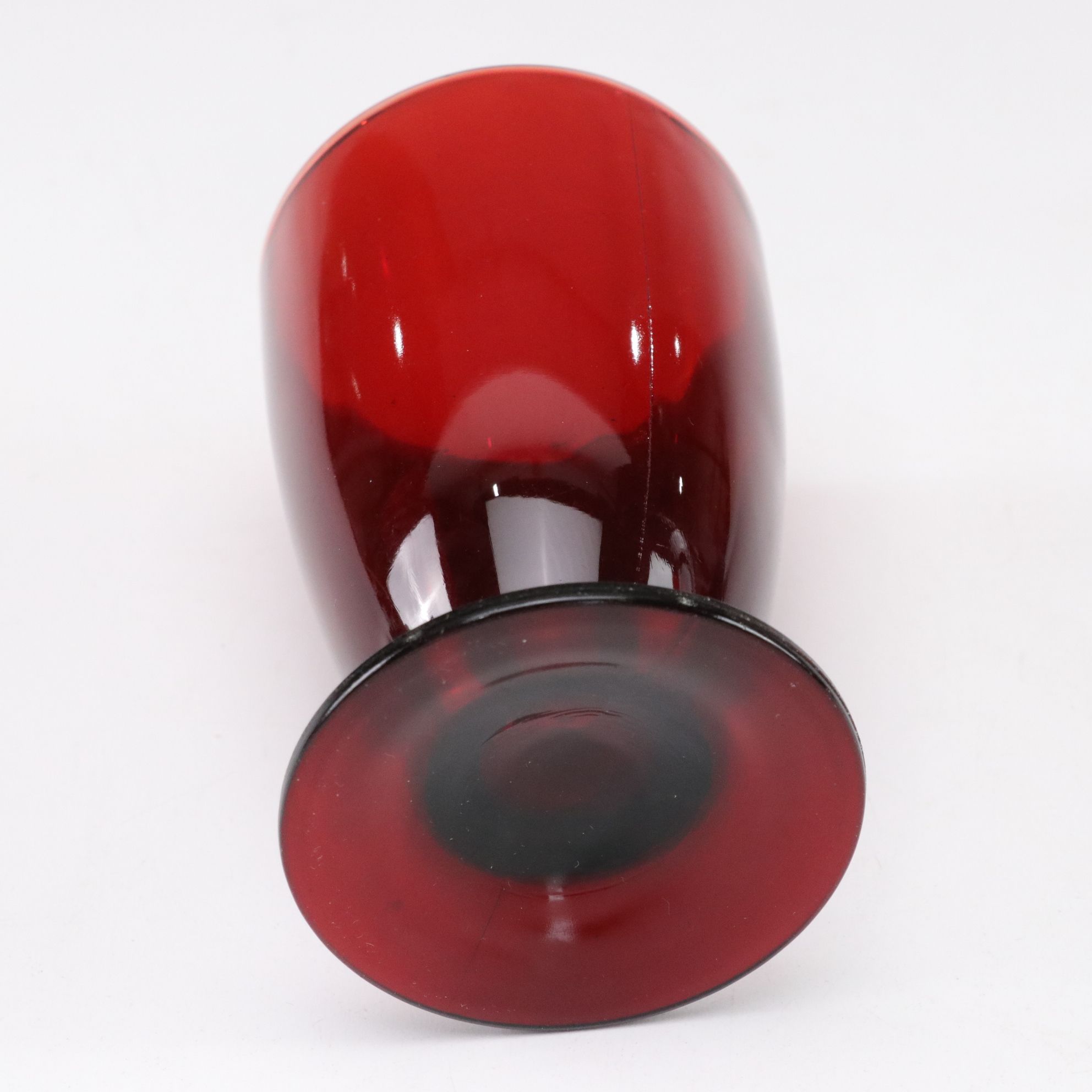 Anchor Hocking "Royal Ruby Red" Glass Dinnerware Set with Creamer and Sugar