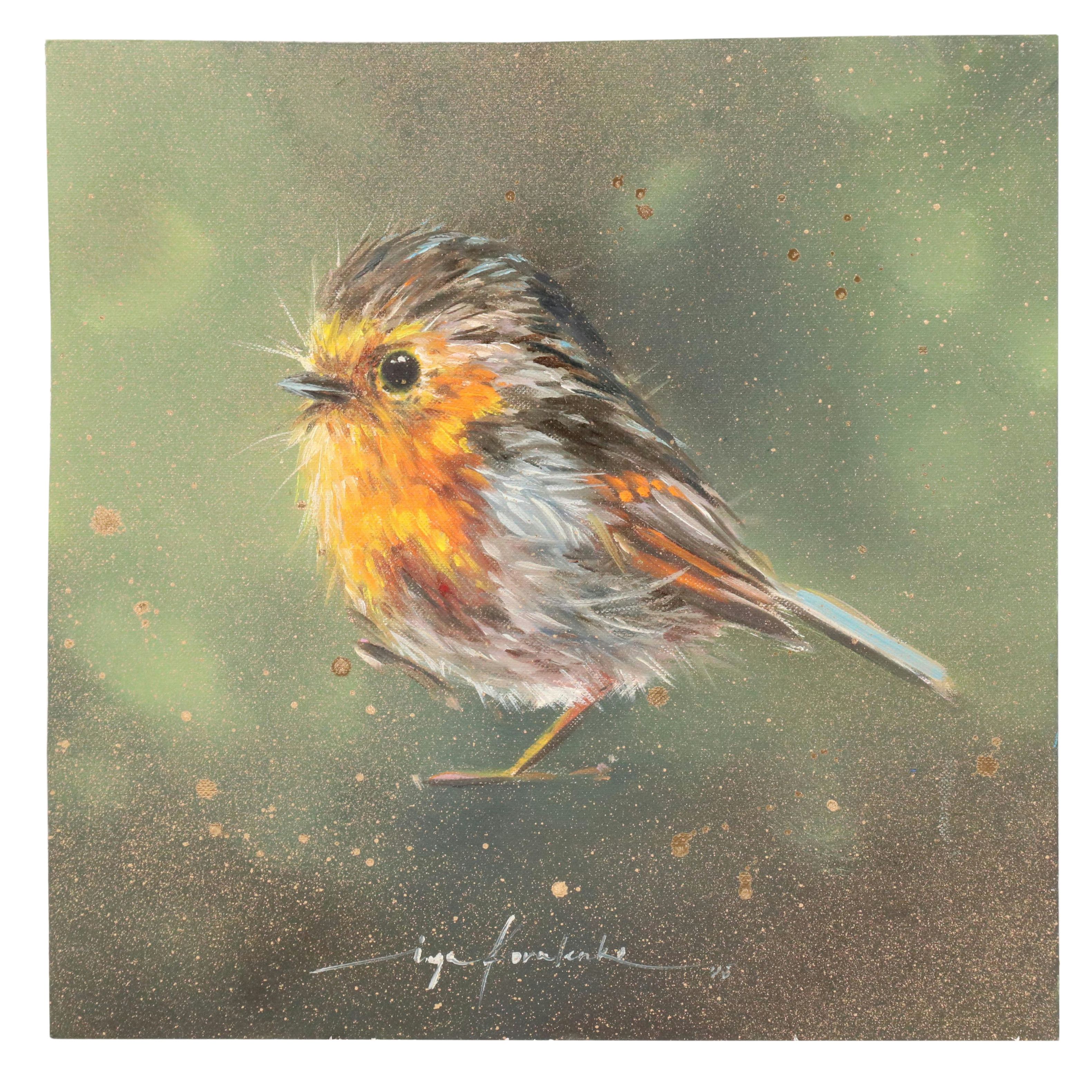 Inga Kovalenko Oil Painting of a Bird, 2025