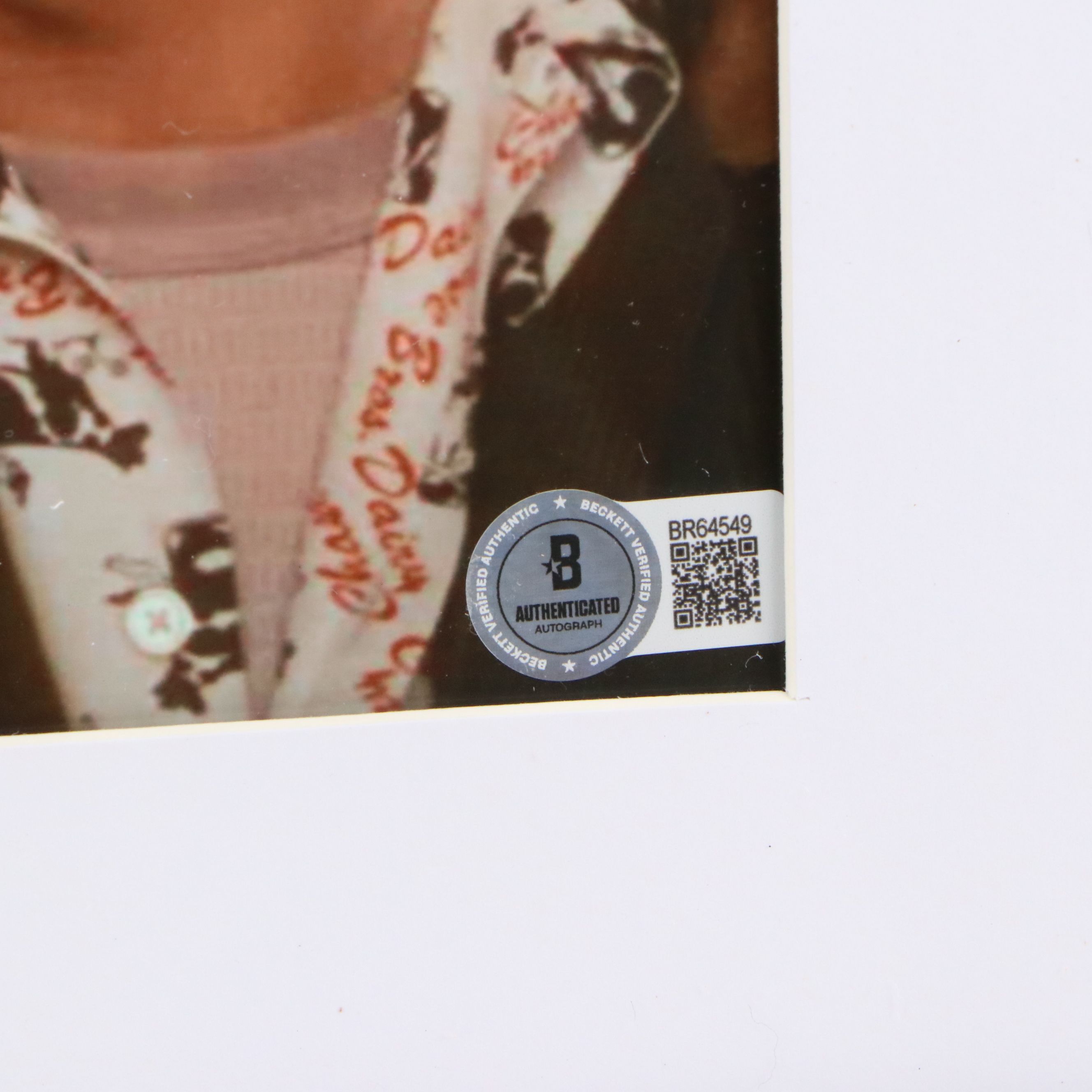 Chevy Chase Signed “Christmas Vacation” Movie Print in Matted Frame, Beckett