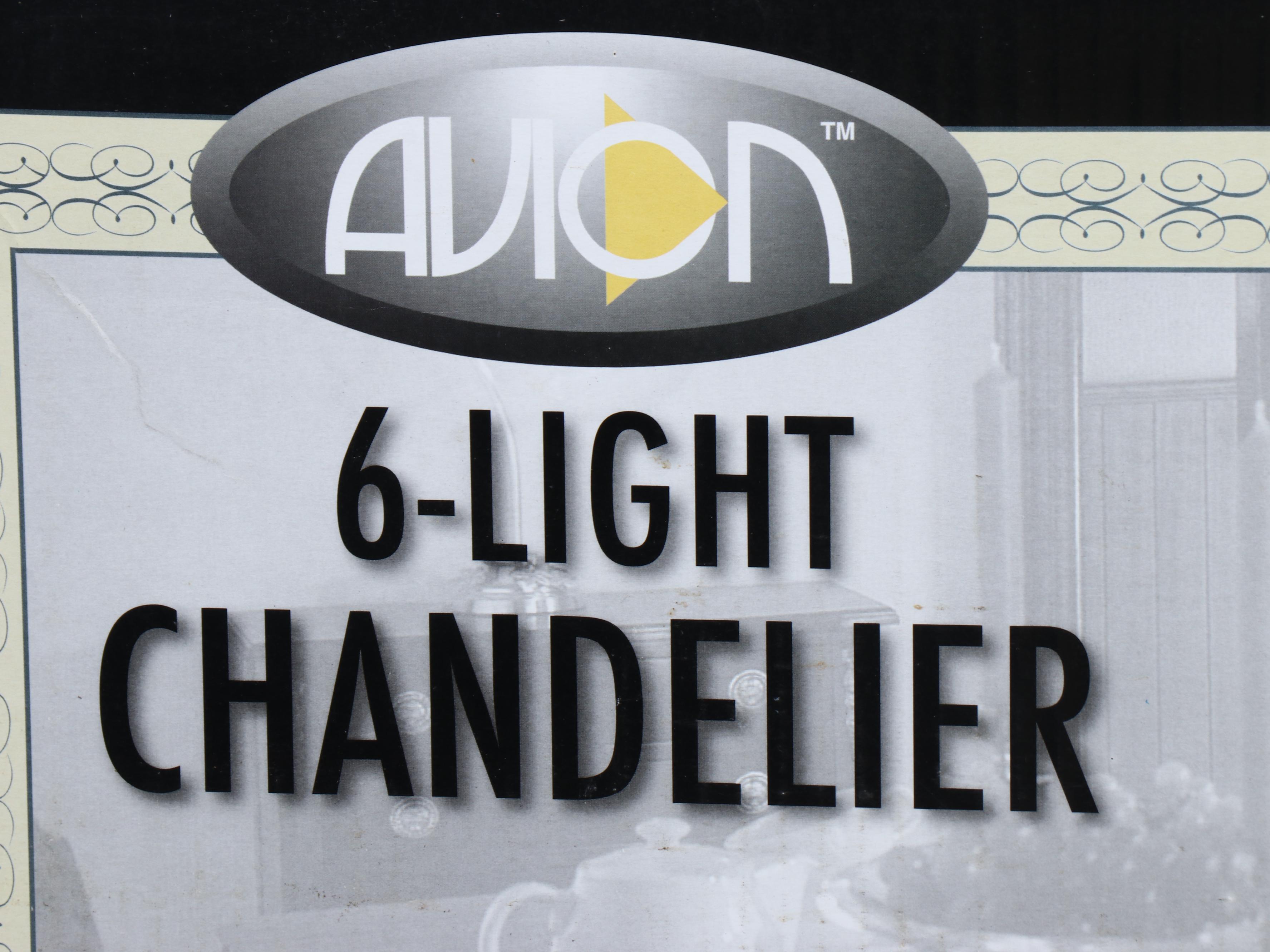 Neoclassical Style Avion Six-Light Chandelier