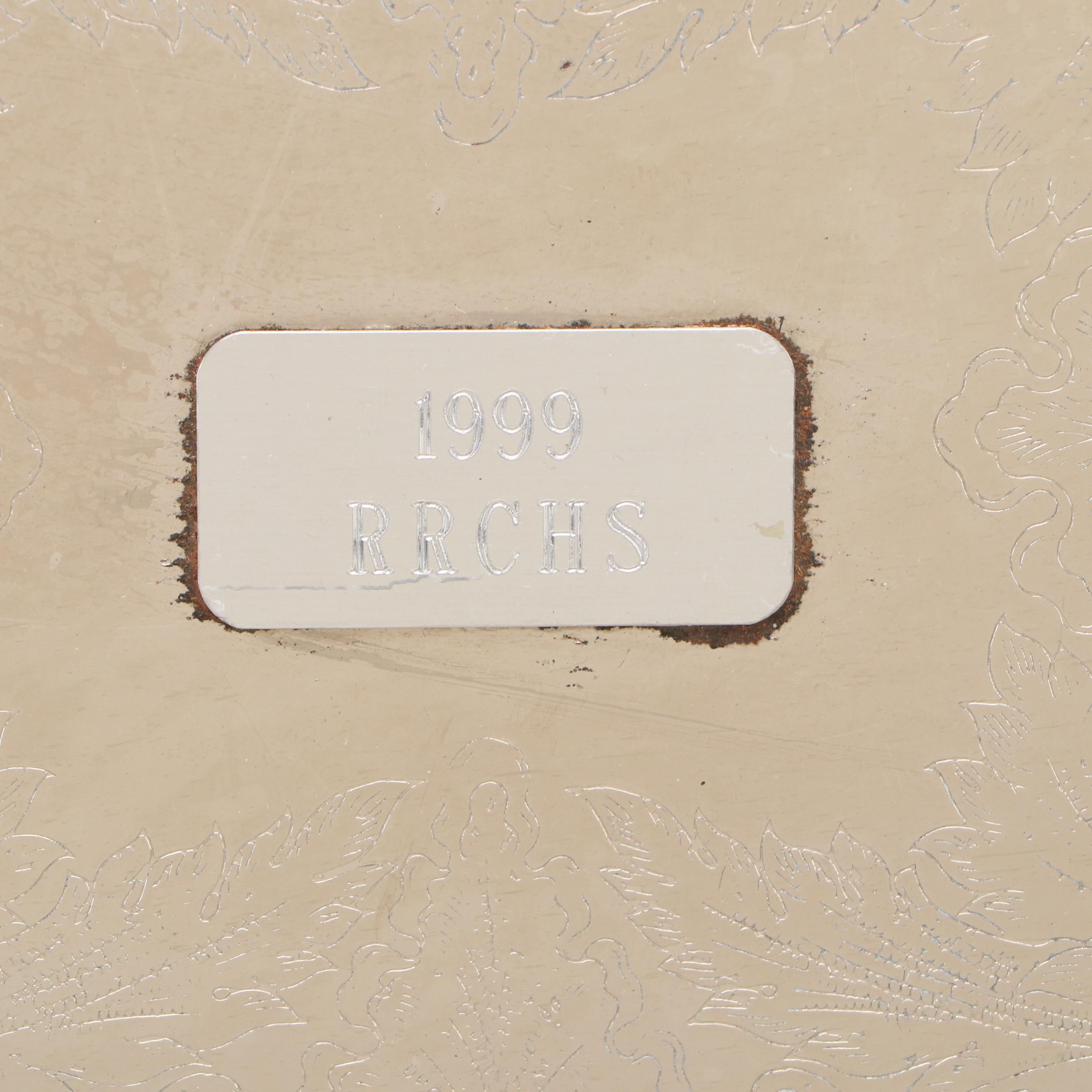 High Horse Studio Cachepot with Other Silver Plate Equestrian Trophies